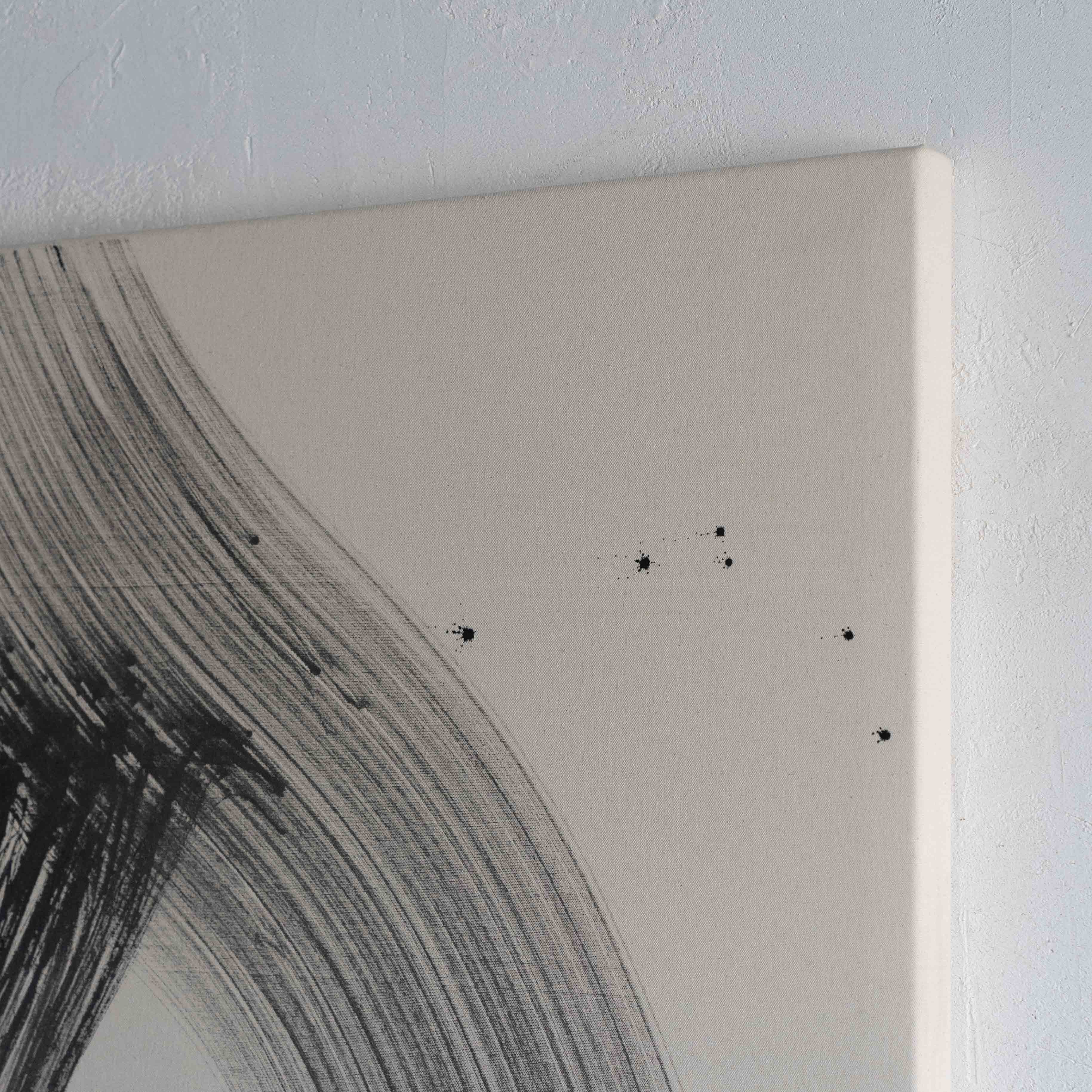 Lyra Black Handmade Wall Art Painting