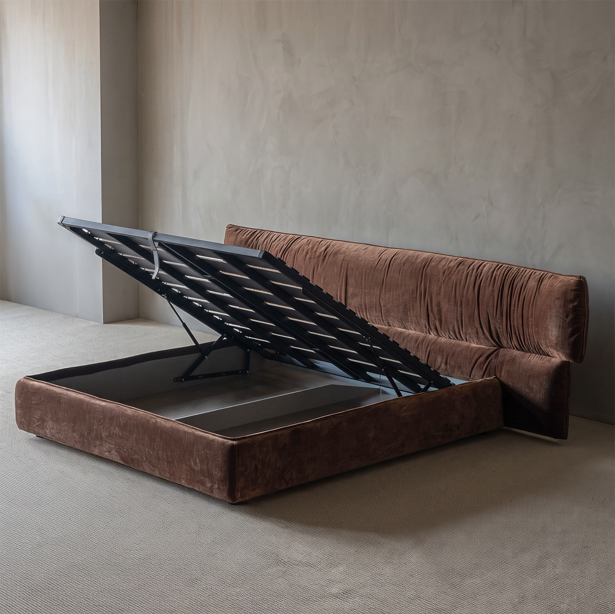 Milan Truffle King Size Storage Bed