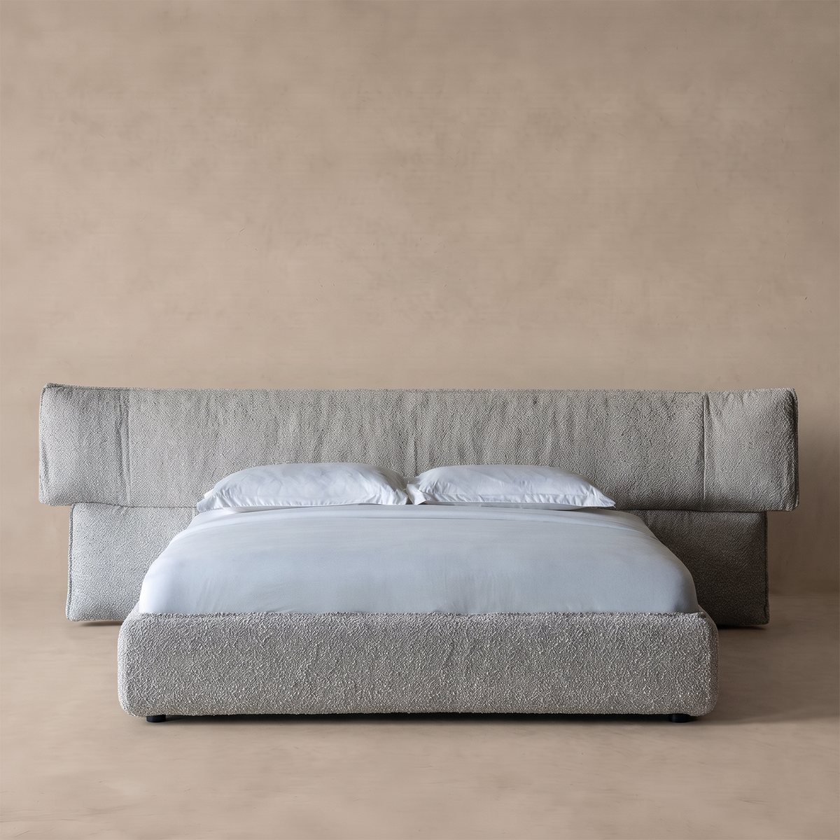 Milan Truffle King Size Storage Bed - Off Grey