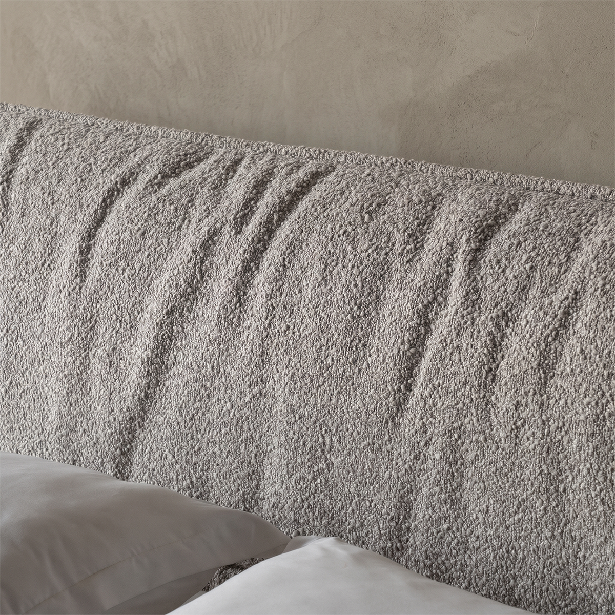 Milan Truffle King Size Storage Bed - Off Grey
