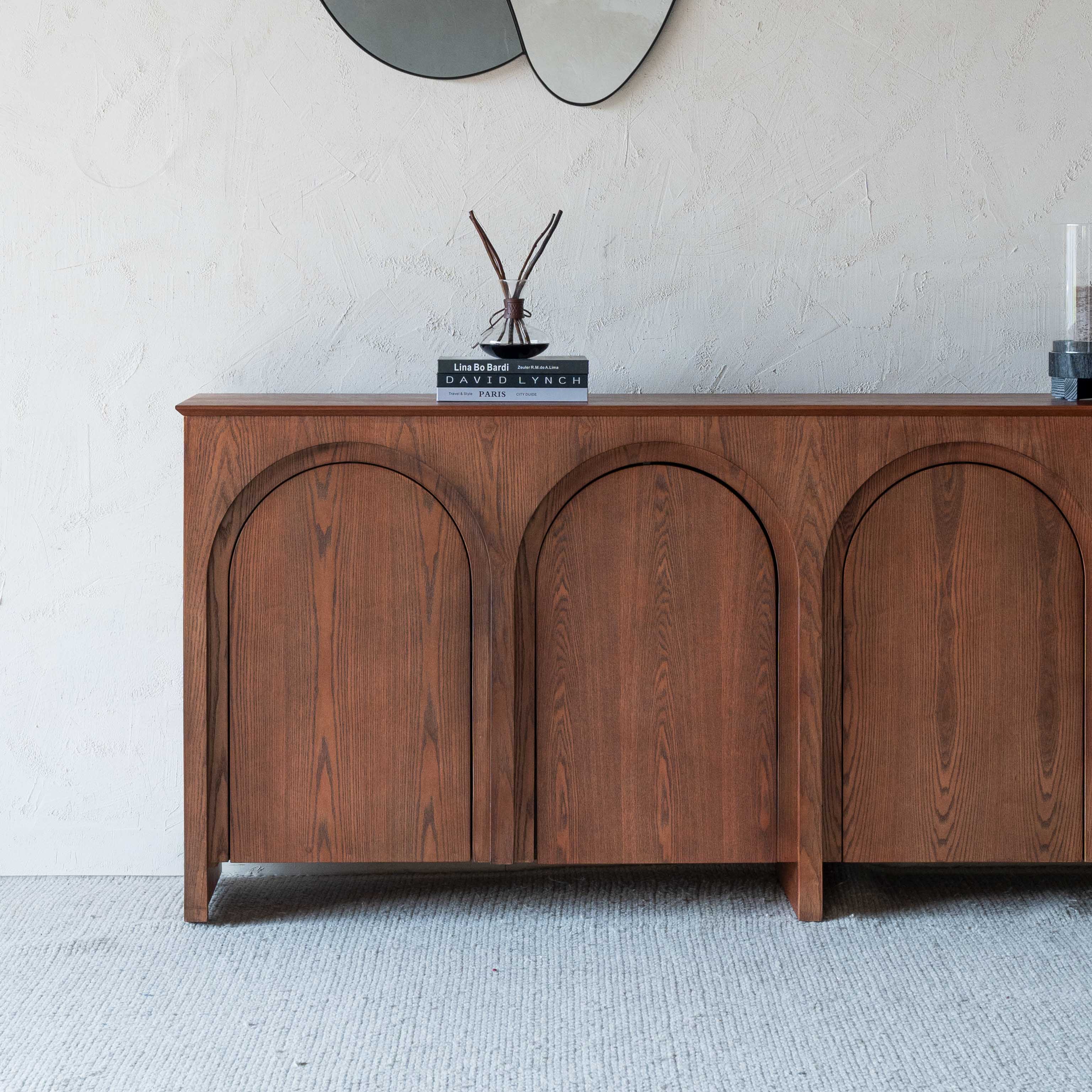 Marcella Solid Wood Arch Sideboard | Buffet Cabinet