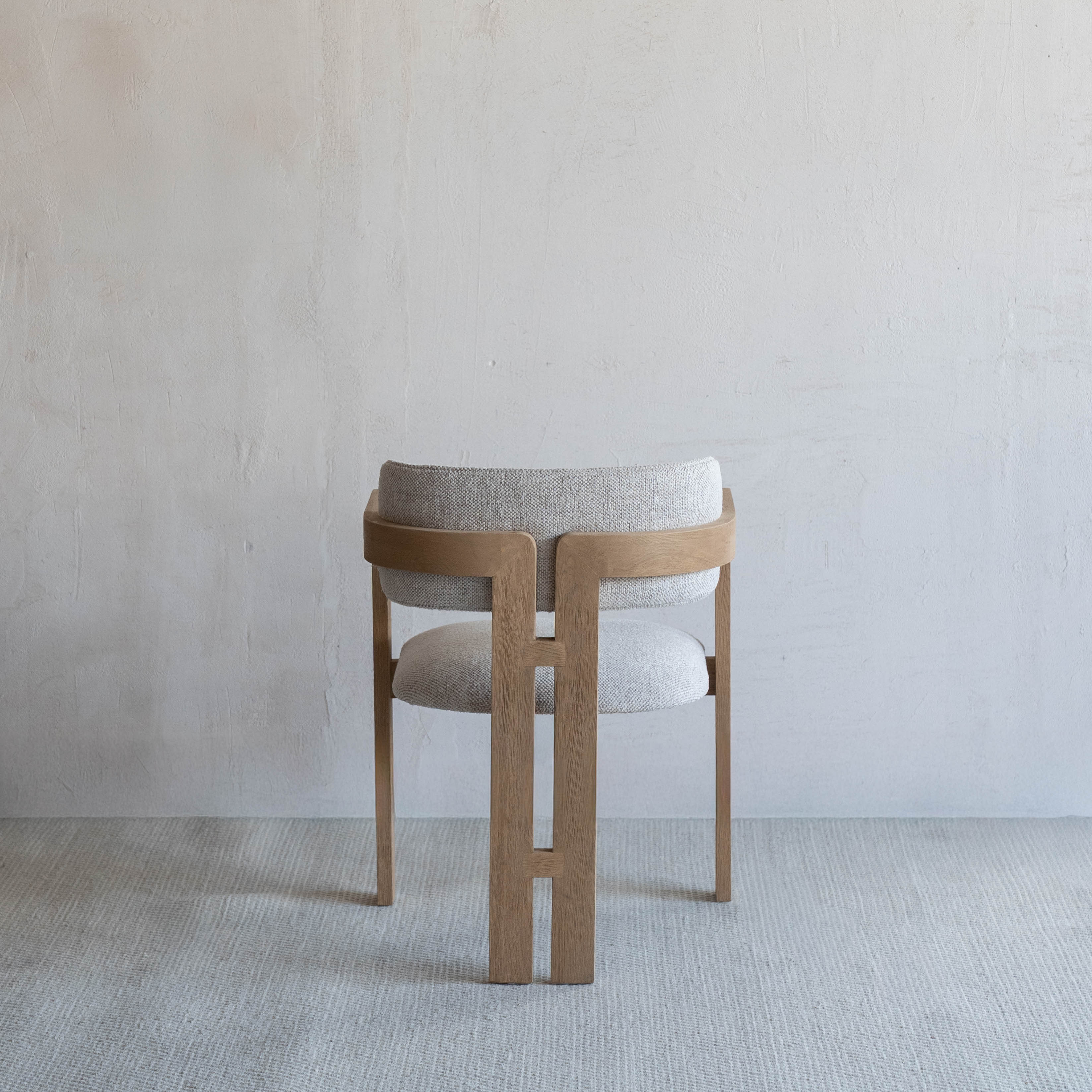 Caden Modern Solid Wood Dining Chair - GREY-WHITE