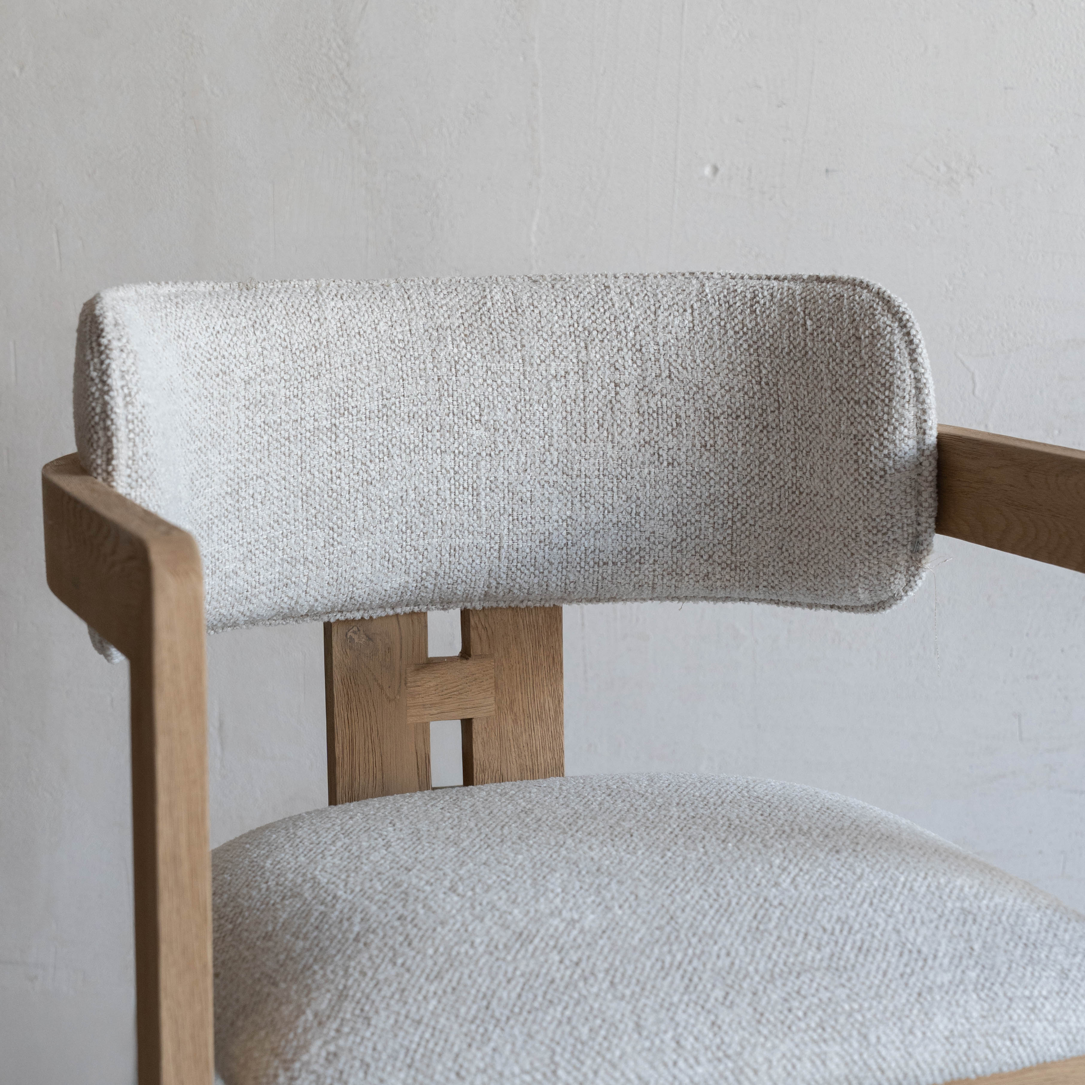 Caden Modern Solid Wood Dining Chair - GREY-WHITE