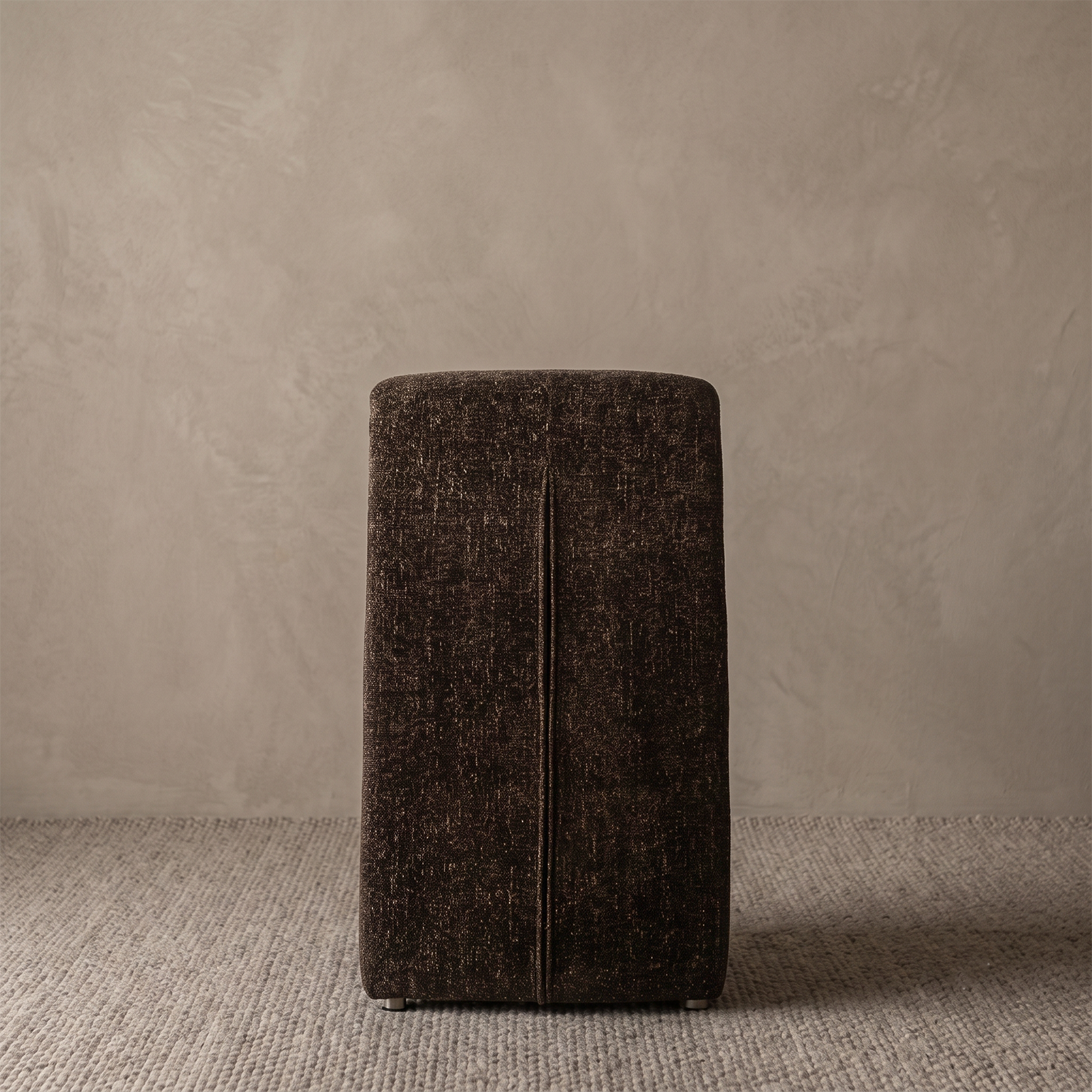 Nocturne Textured Modern Dining Chair - BROWN