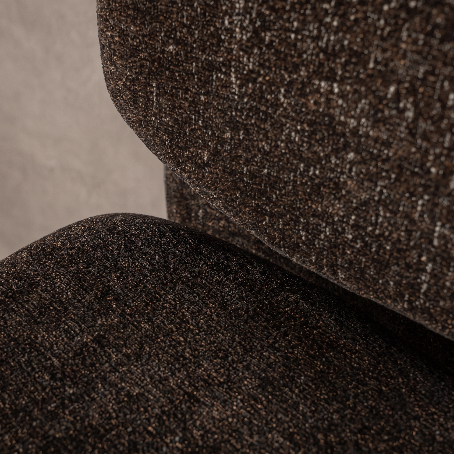 Nocturne Textured Modern Dining Chair - BROWN