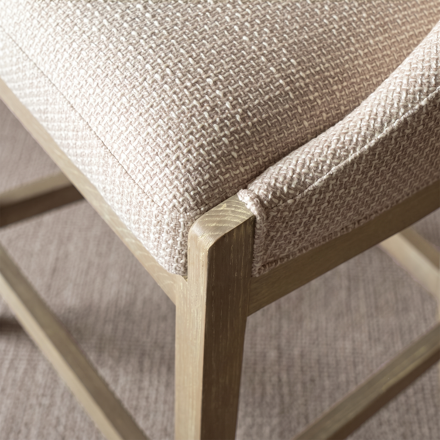Remi Oak Wood Bar Stool With Backrest