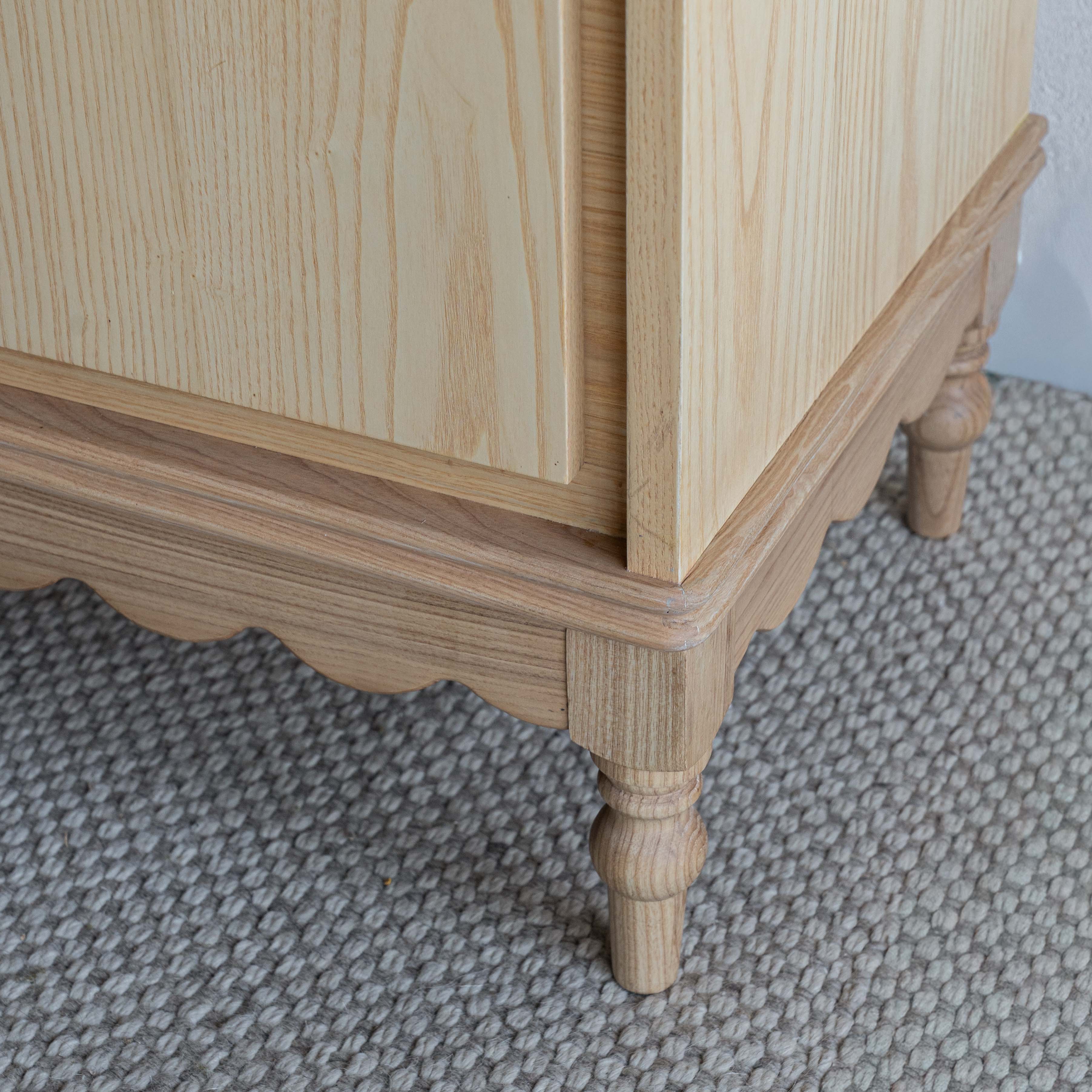 Mid Century Arch Door Dressing Table & Desk With Chair - NATURAL - Dressing Table - WS Living Furniture  Furniture Store in Dubai