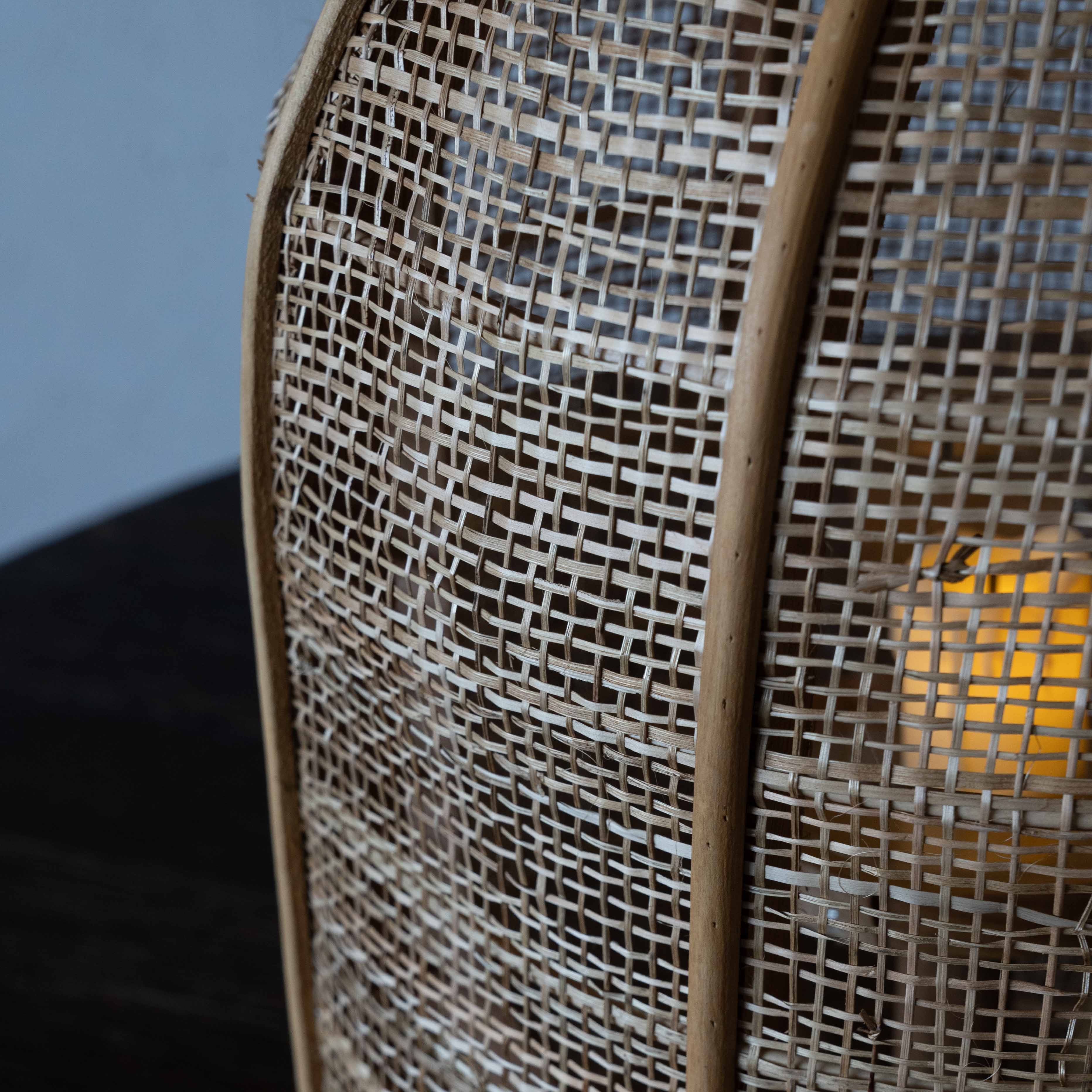 Mirage Hanging & Table Rattan Candle Holder | Lantern with Glass