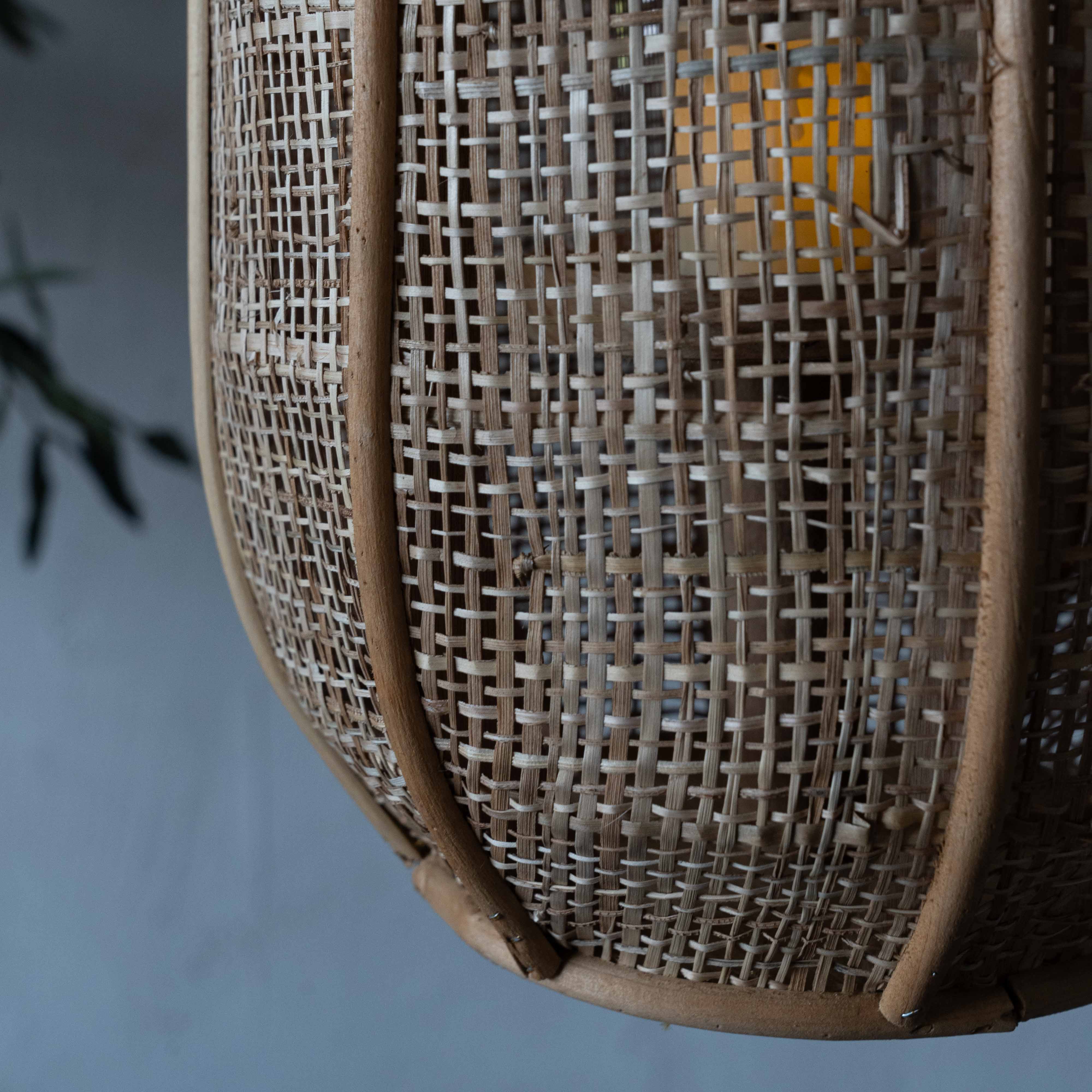 Mirage Hanging & Table Rattan Candle Holder | Lantern with Glass