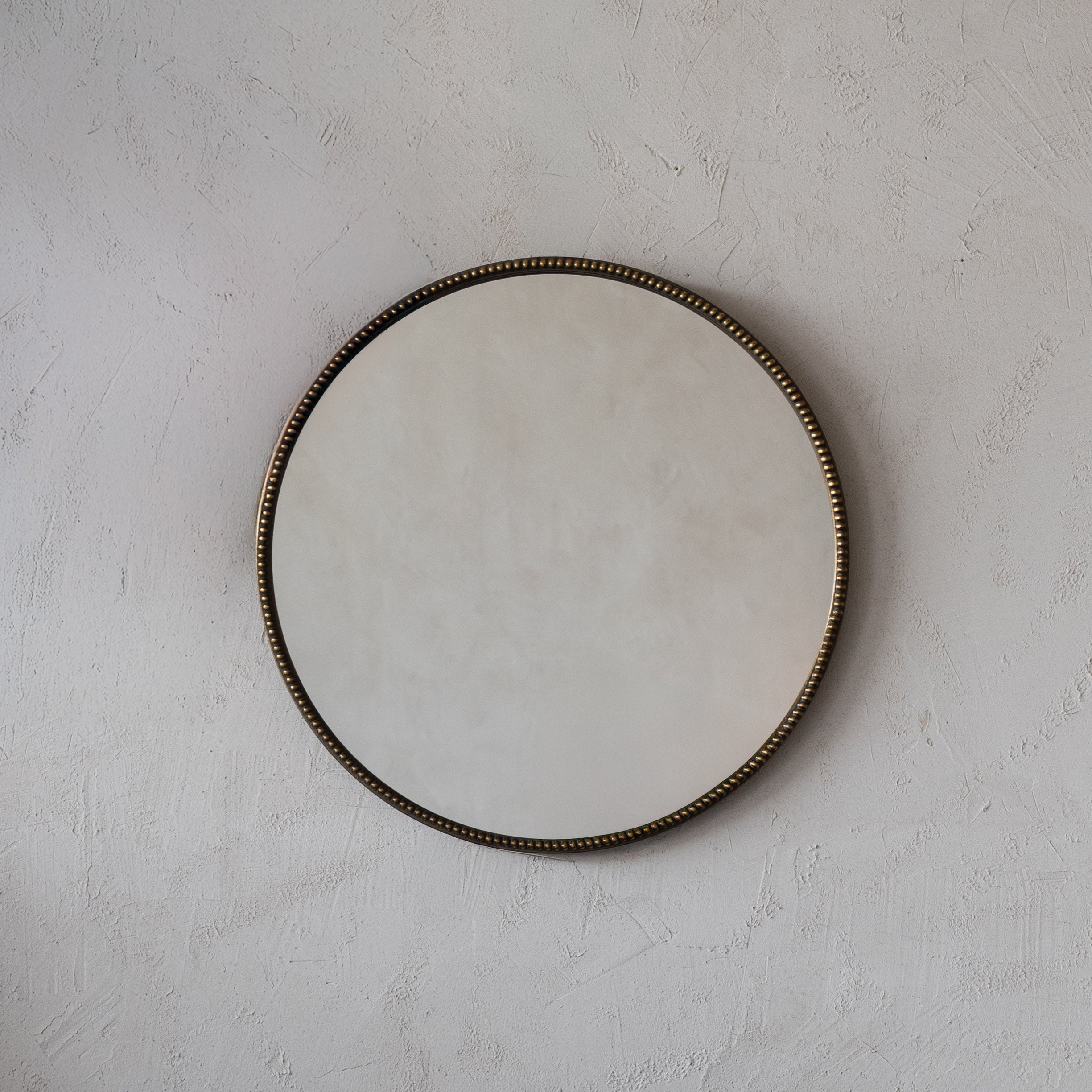 Timeless Brass Accent Antique Round Mirror - GET24997-MT