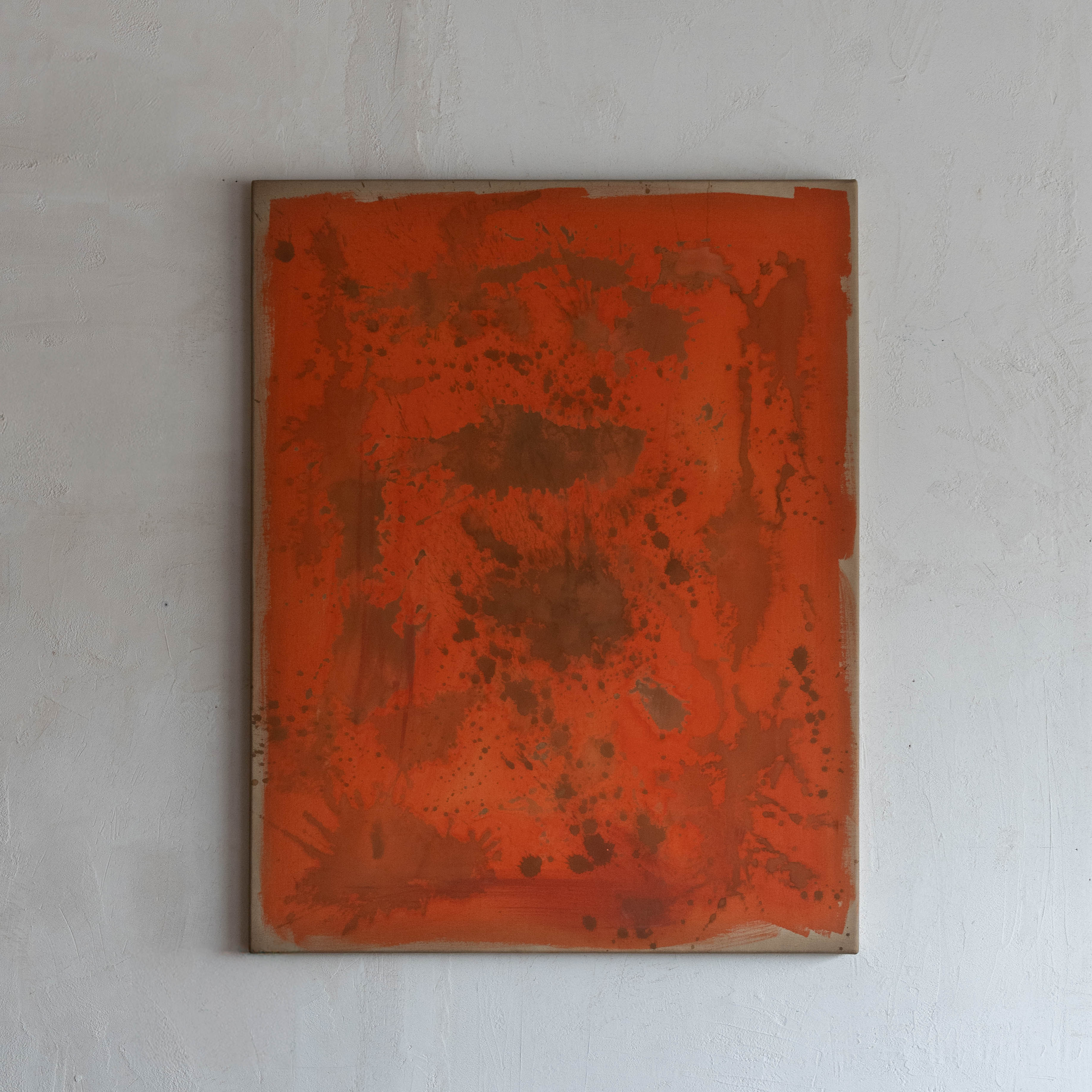 The Saffron Outburst Handmade Wall Art Painting