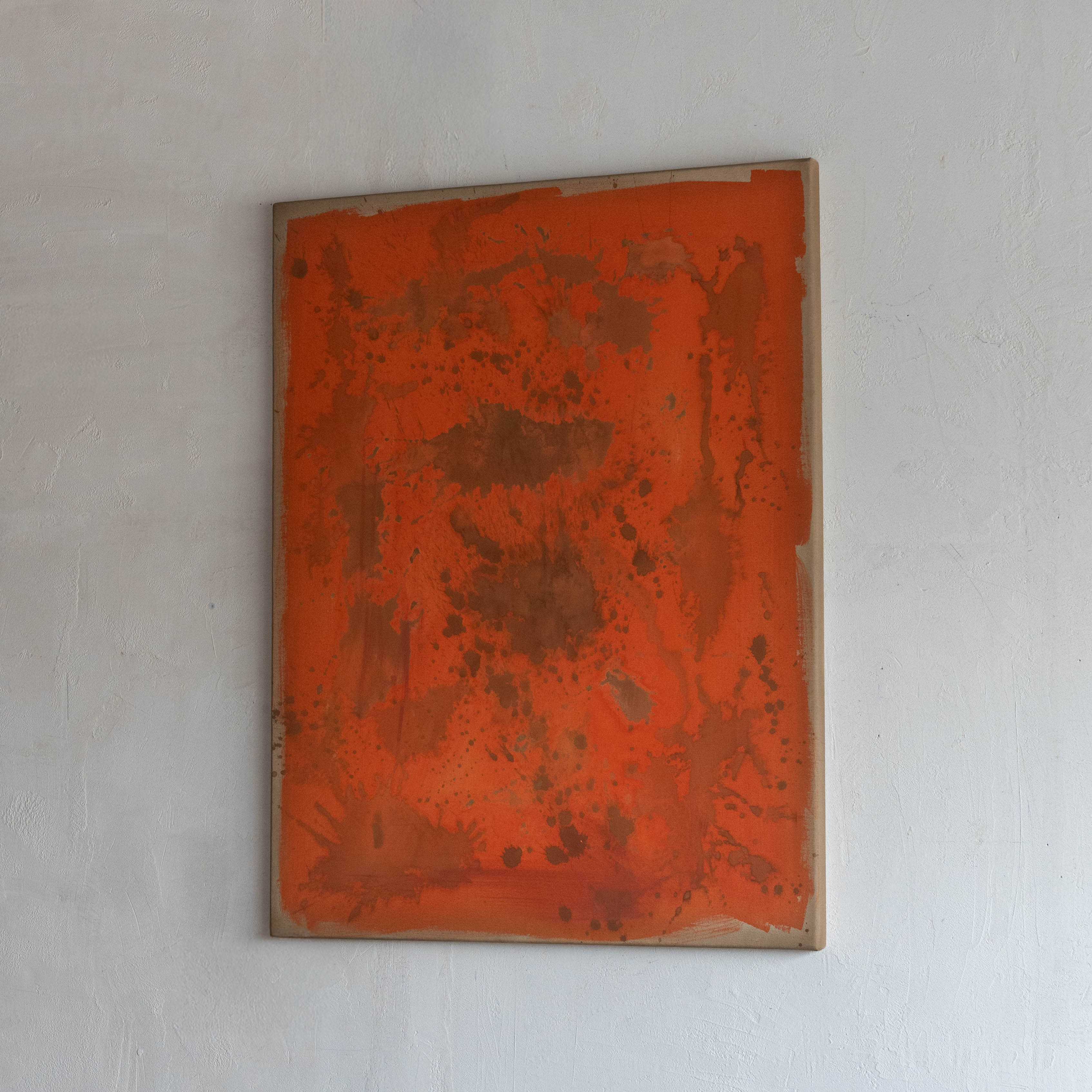 The Saffron Outburst Handmade Wall Art Painting