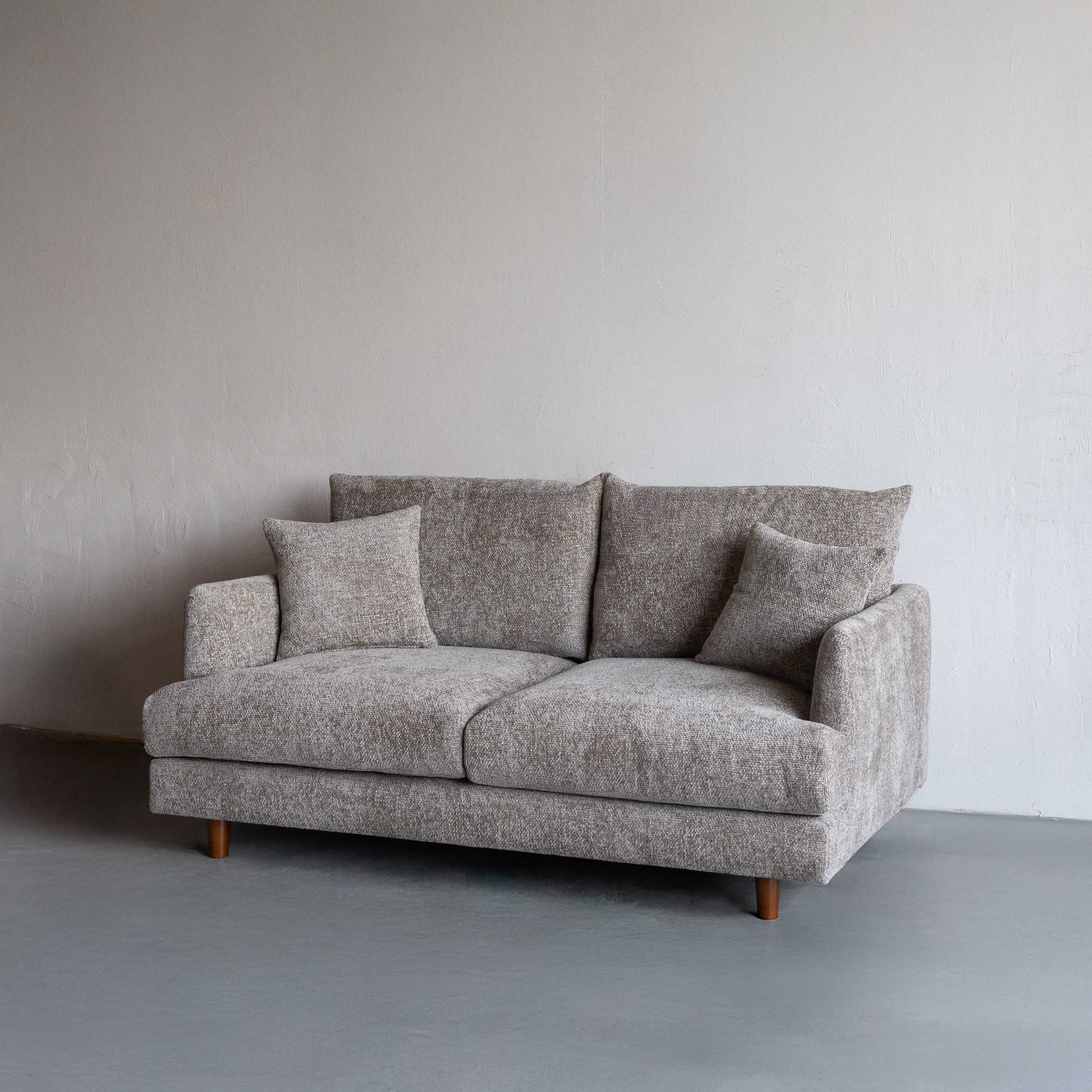 Nest Grey Modern Two Seater Sofa