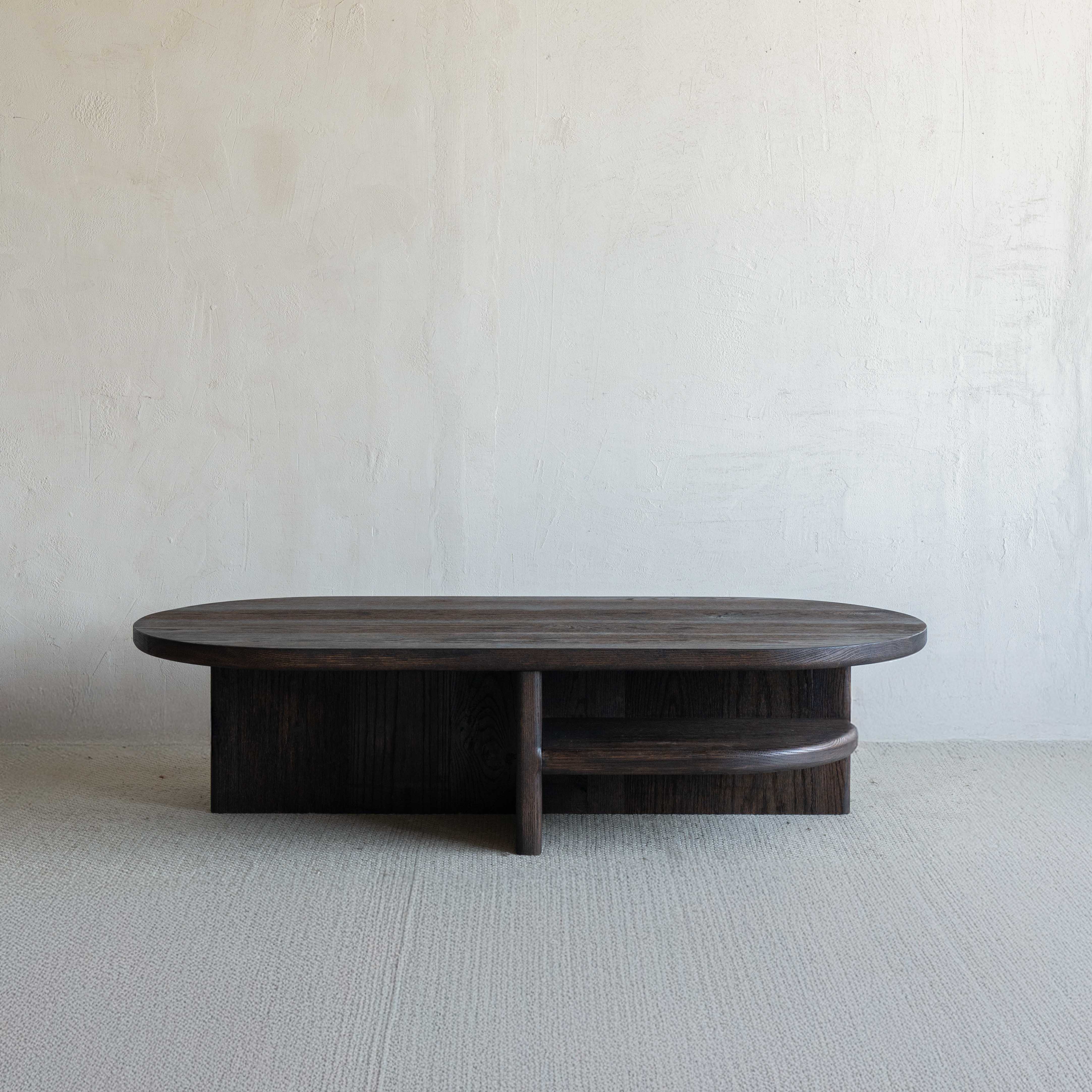 Harper Dark Wook Coffee Table With Shelf