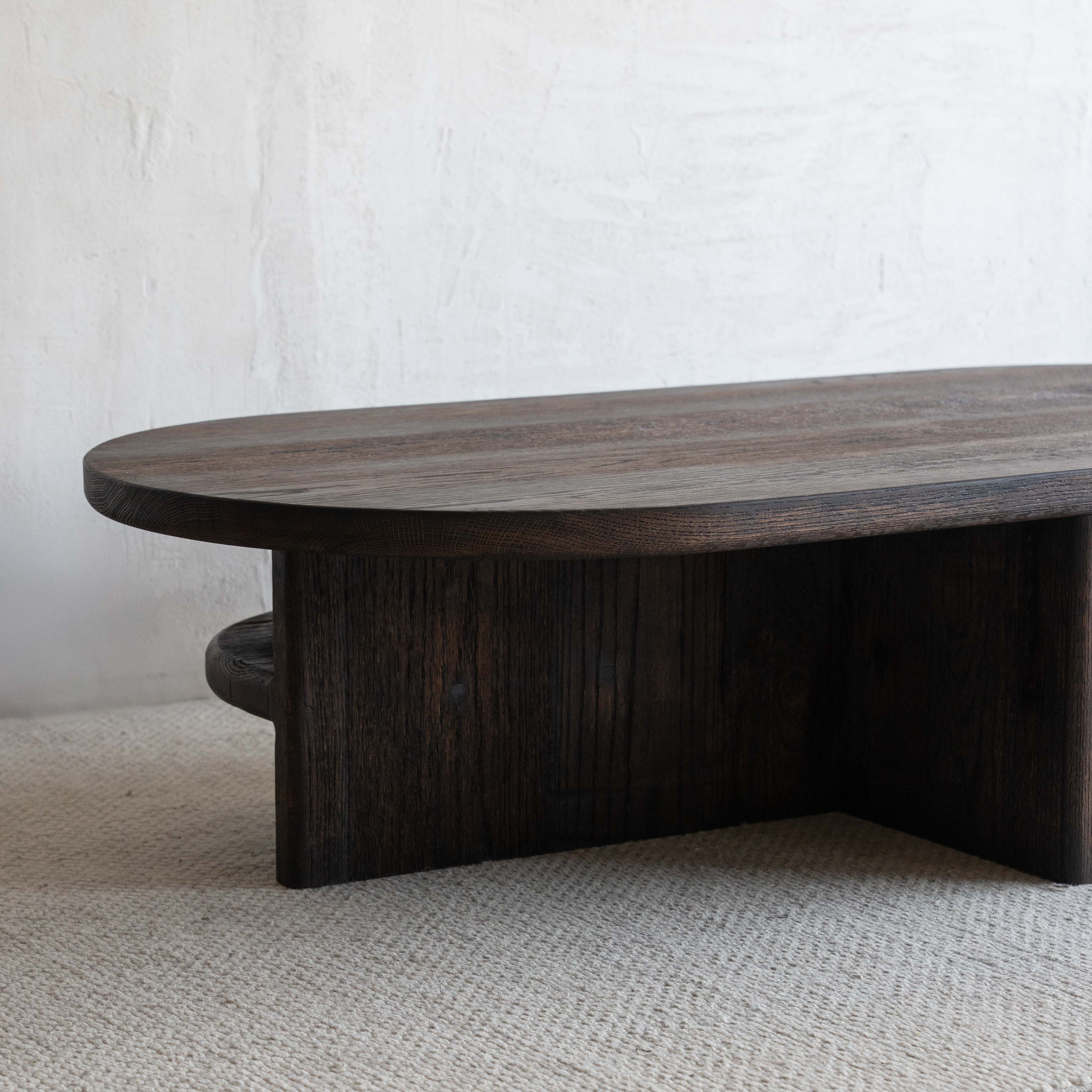 Harper Dark Wook Coffee Table With Shelf