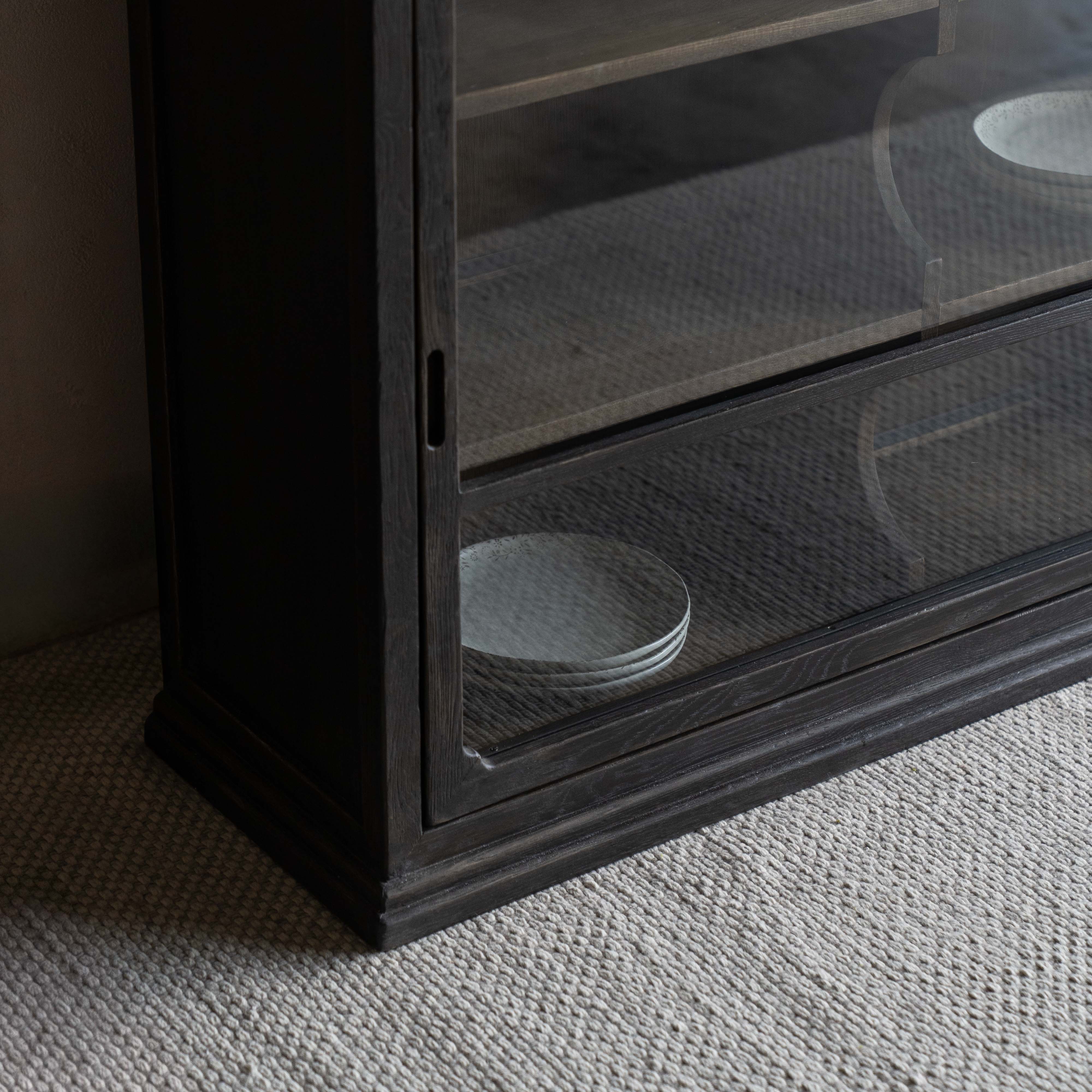 Nova Glass Cabinet & Shelving Unit With LED lights