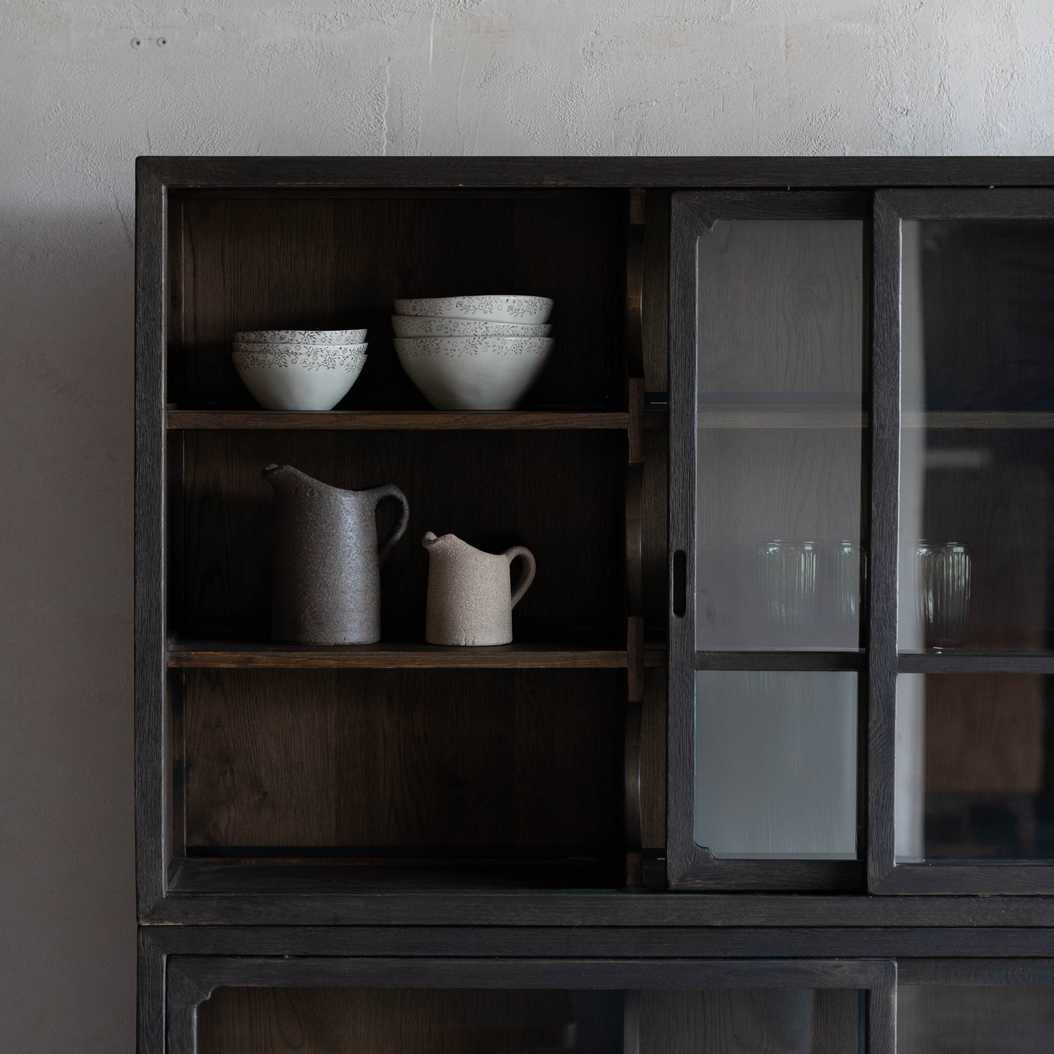 Nova Glass Cabinet & Shelving Unit With LED lights