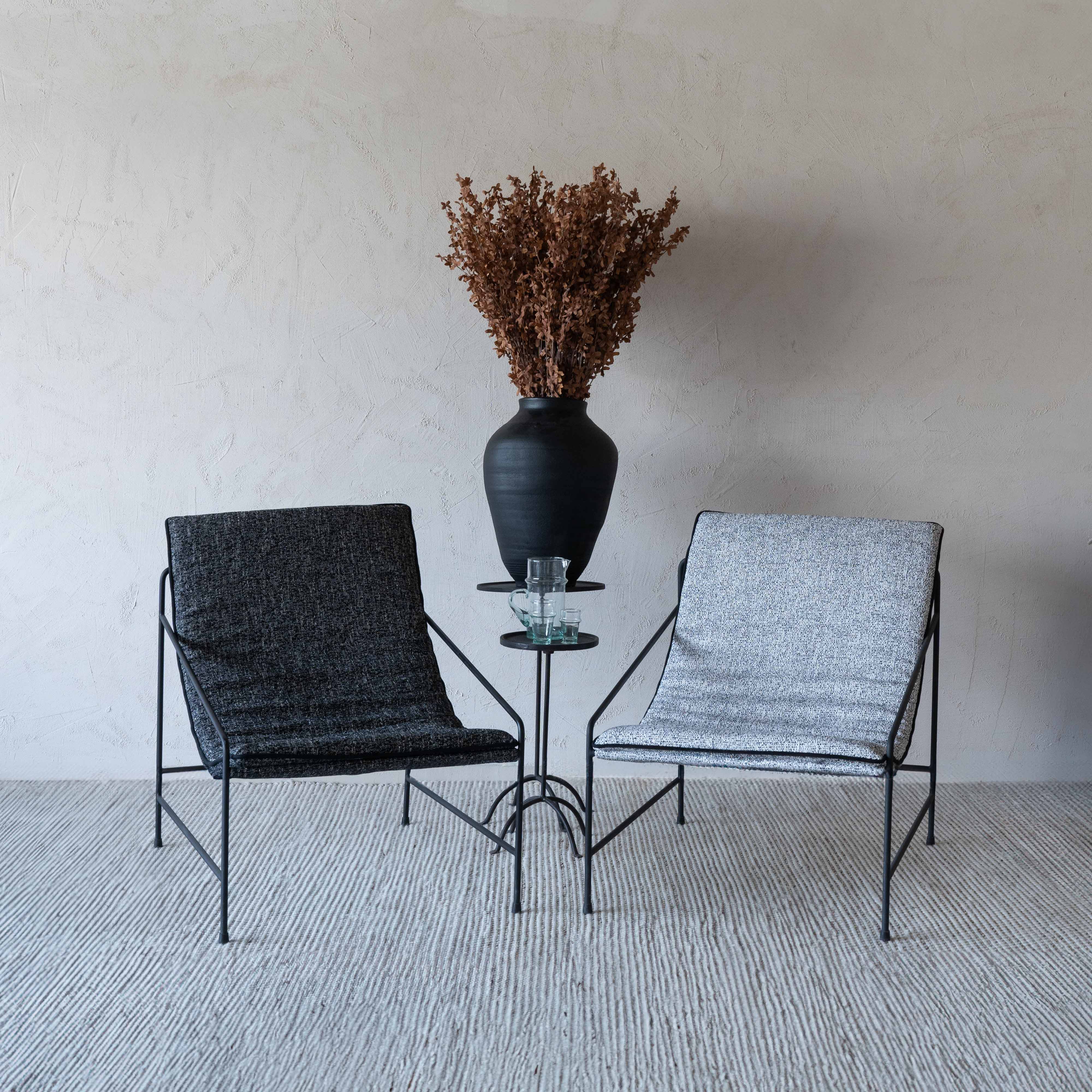 Novato Modern Relax Lounge Chair  - WS Living - UAE - Lounge Chair Wood and steel Furnitures - Dubai