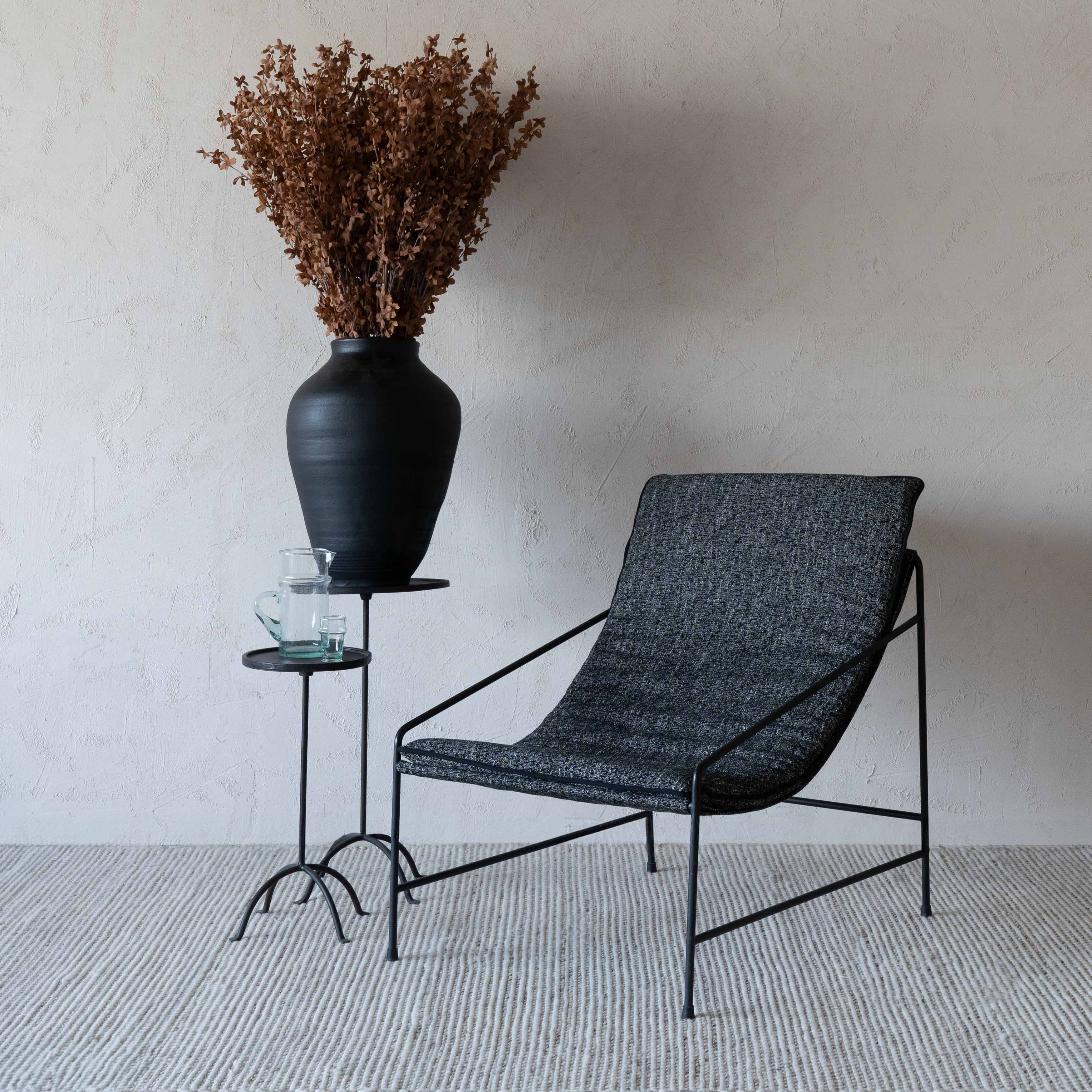 Novato Modern Relax Lounge Chair  - WS Living - UAE - Lounge Chair Wood and steel Furnitures - Dubai