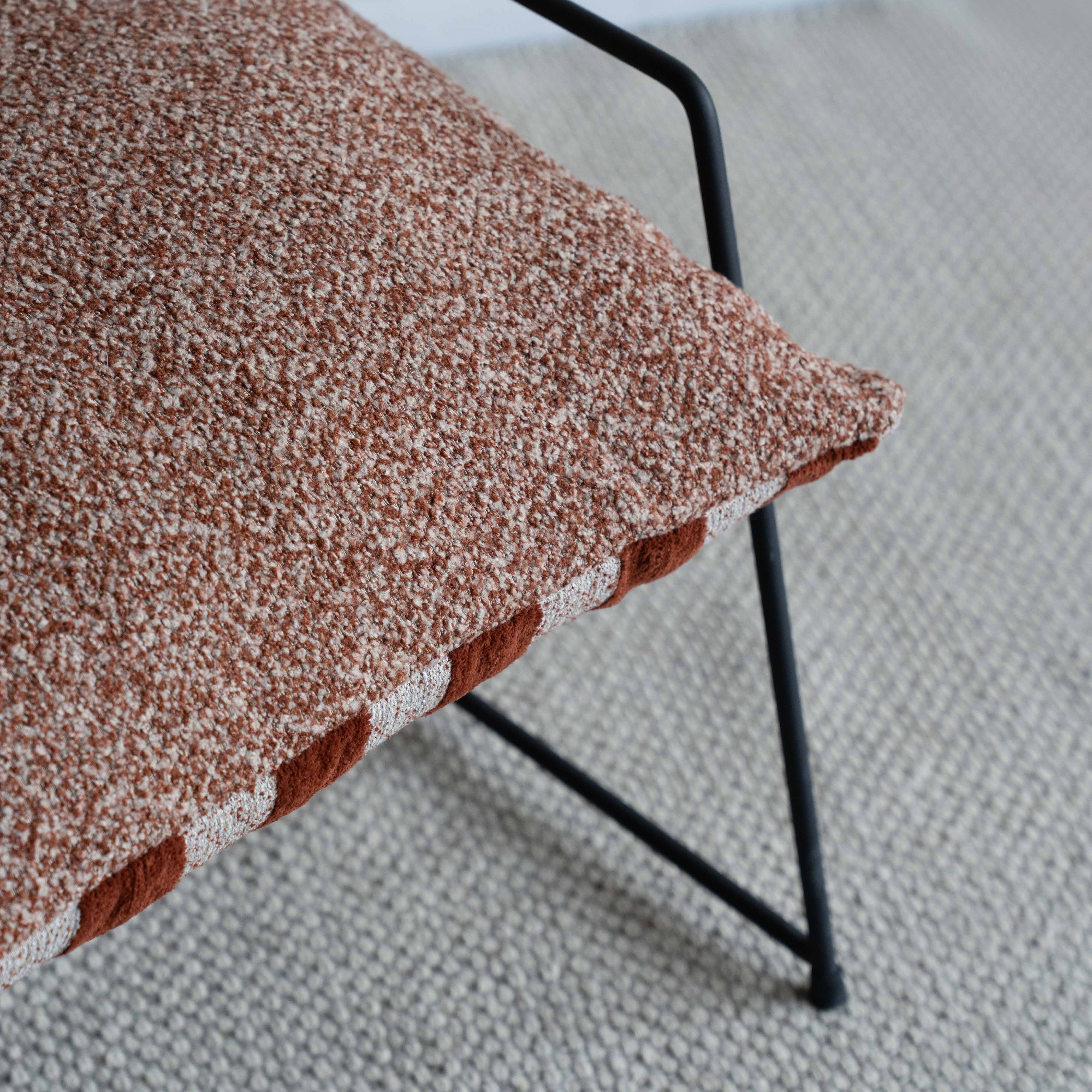 Novato Comfortable Relax Lounge Chair - Brown Strip