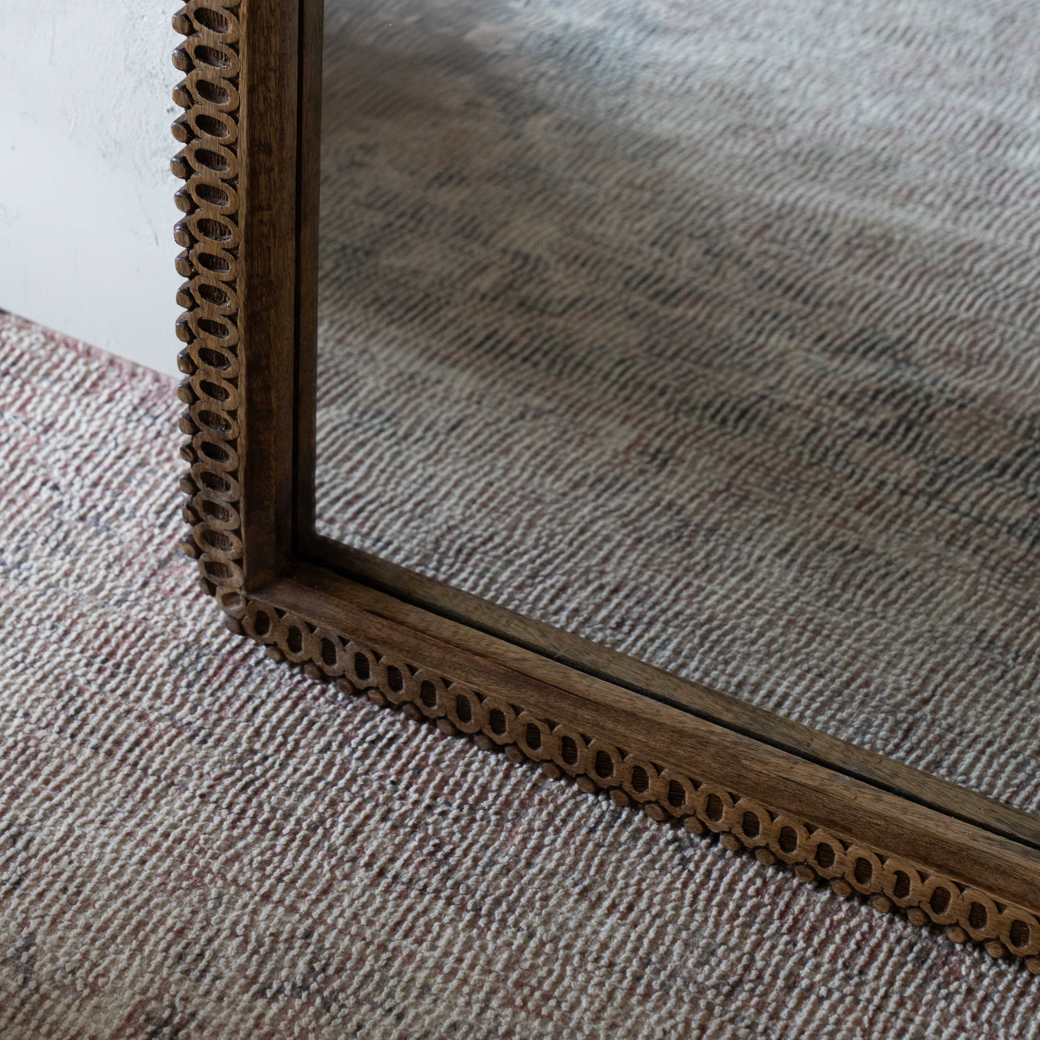 Nymara Natural Wood Full Length Floor Mirror - AA434