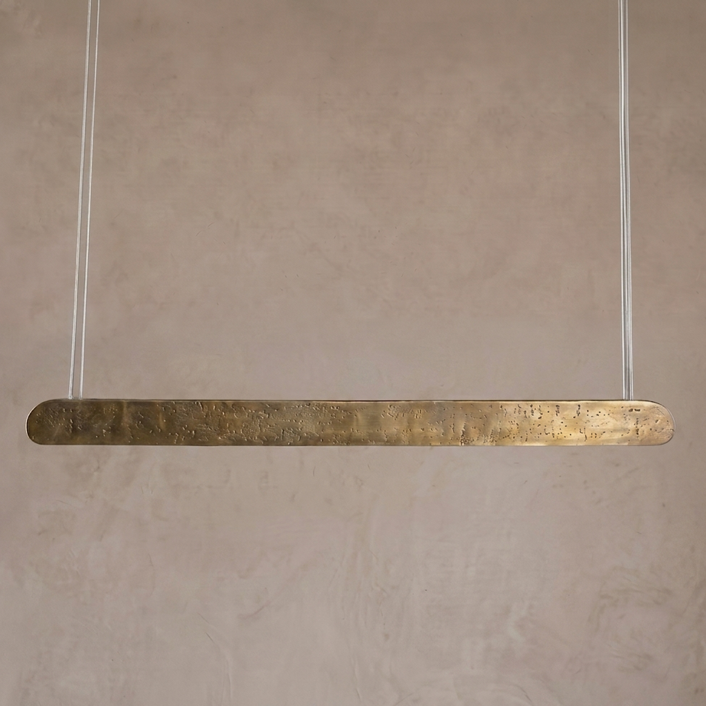 Orva Linear Antique Brass Chandelier | Pendant Light