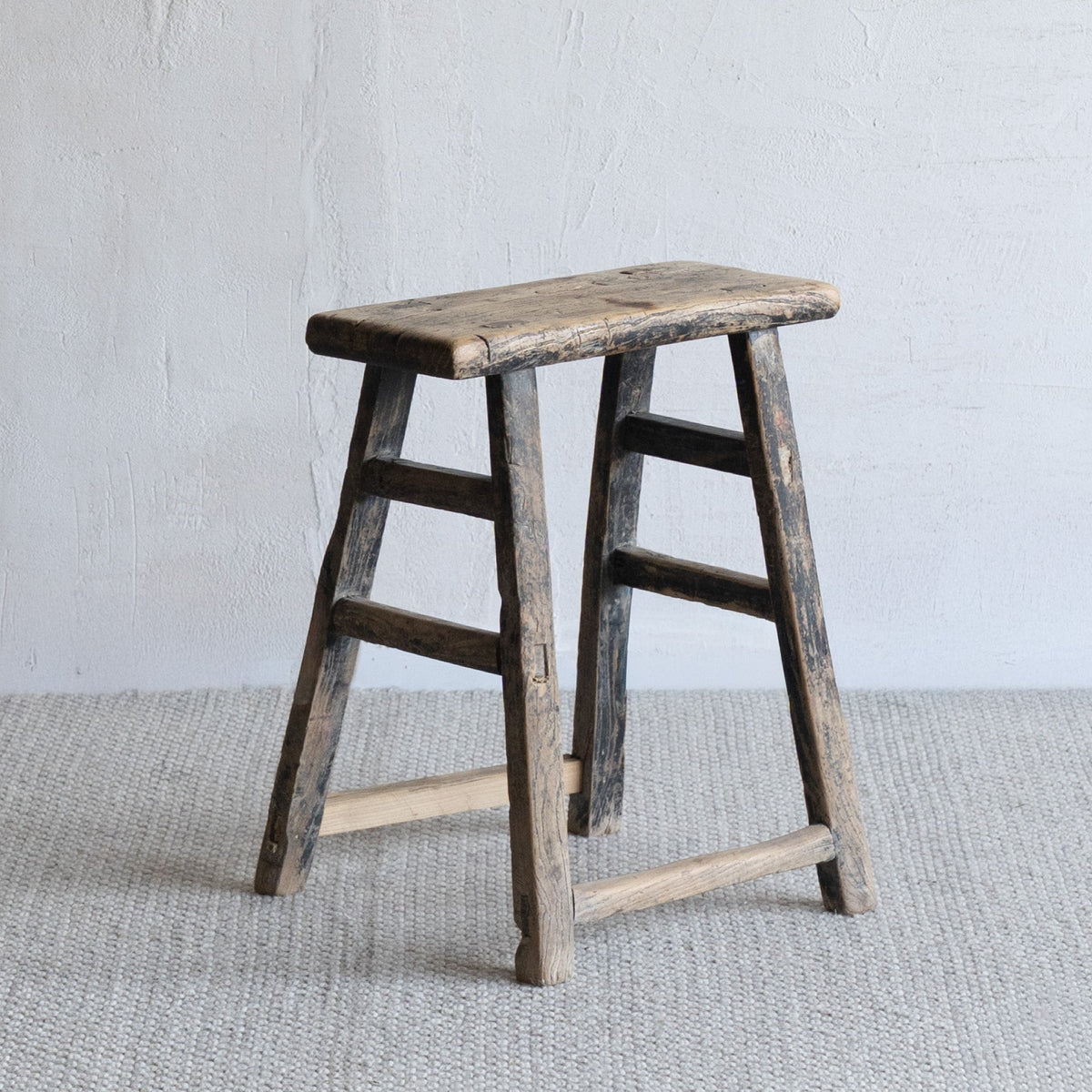 Orlin Elm Wood Stool - Stools - WS Living Furniture  Furniture Store in Dubai