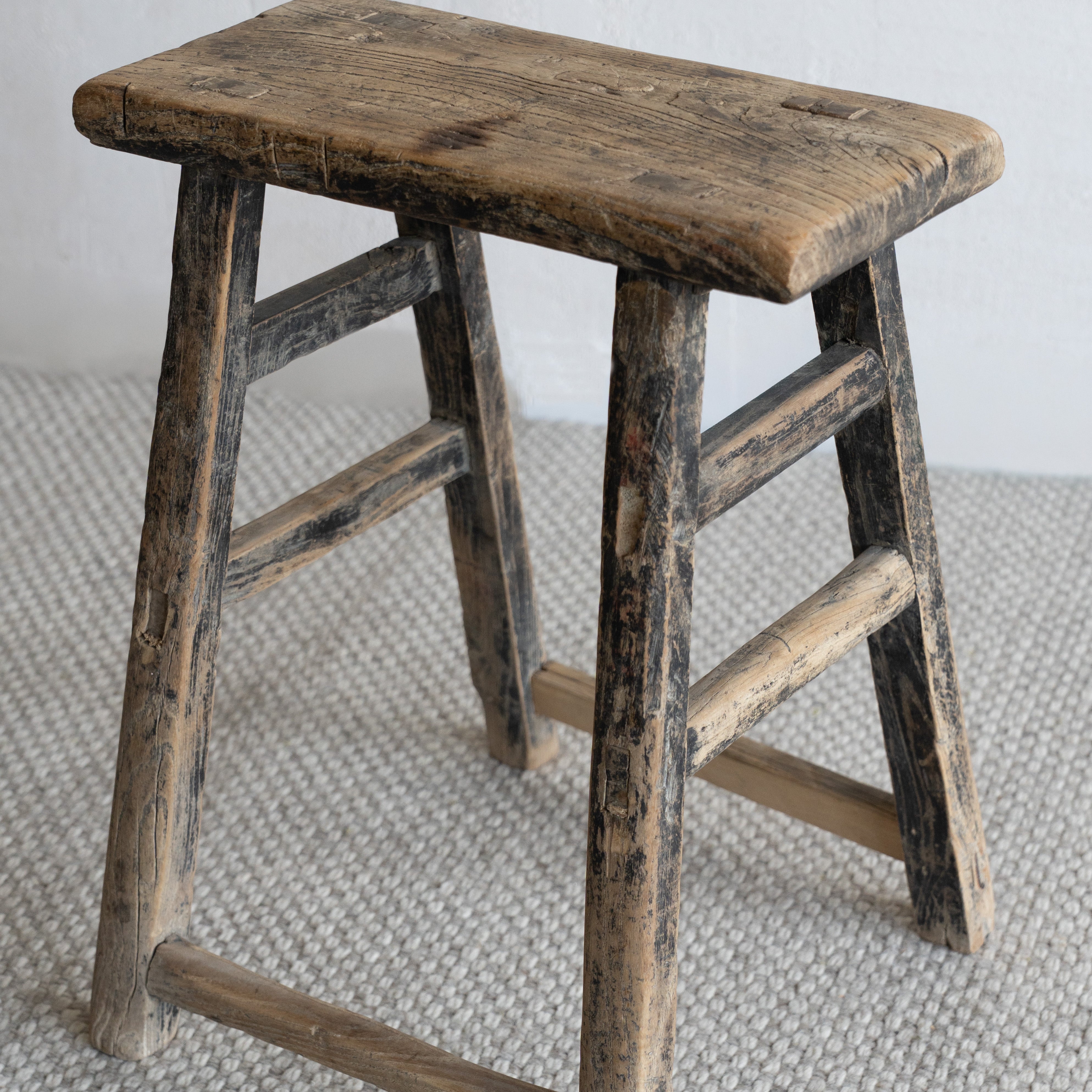 Orlin Elm Wood Stool