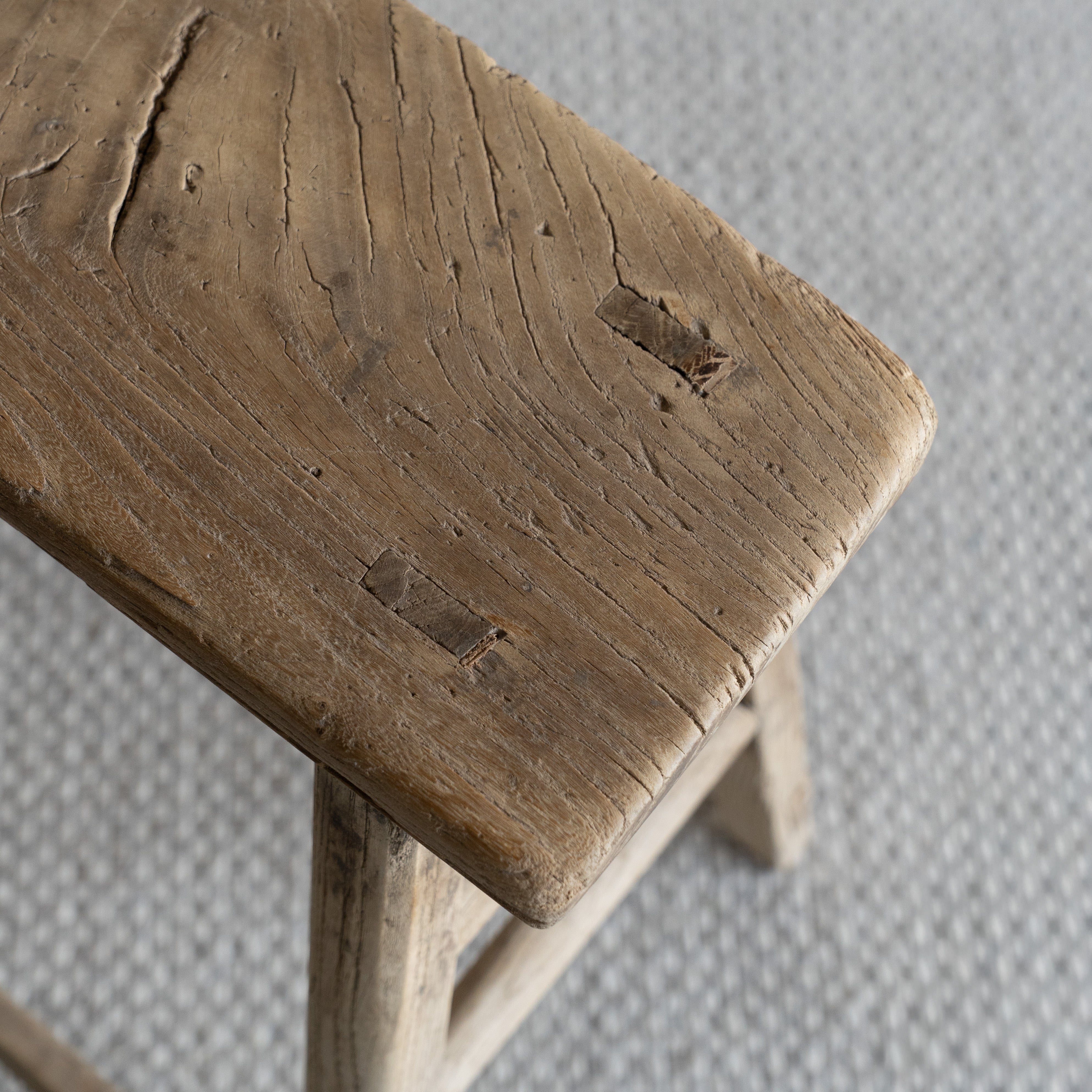 Orlin Elm Wood Stool
