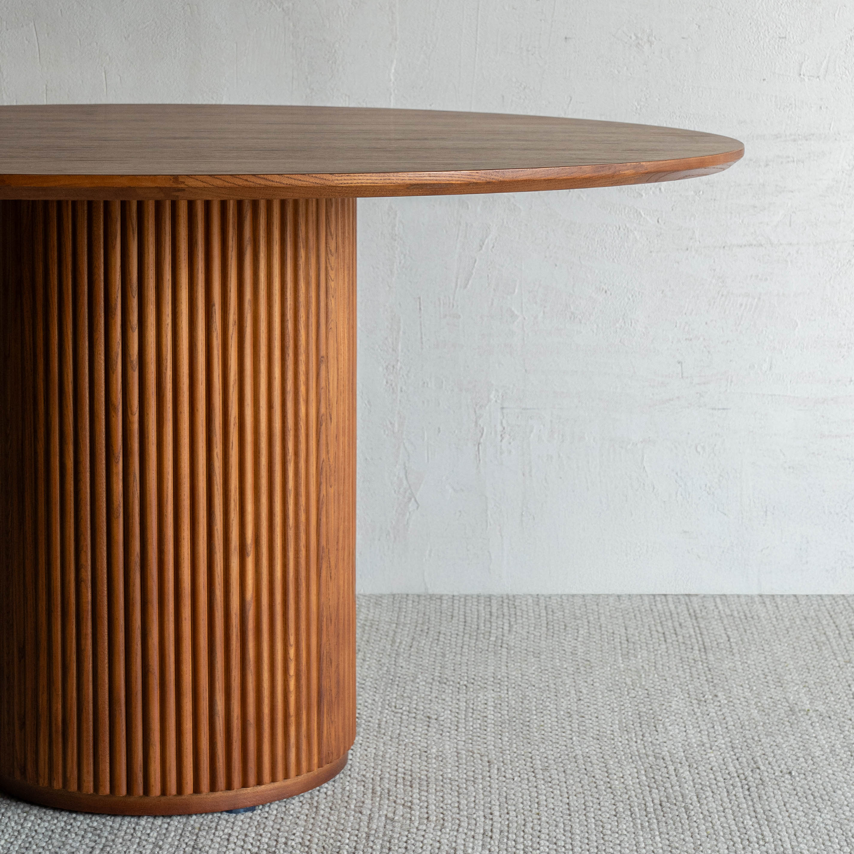 Oslo Solid Ash Wood Round Dining Table