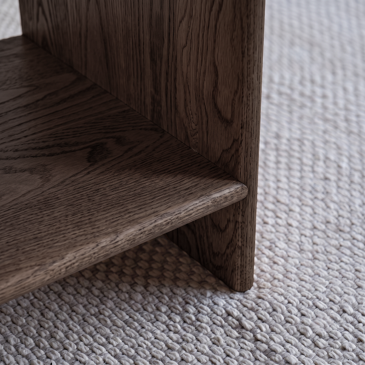 Palm Bedside Wooden Table with Drawer - Light Brown