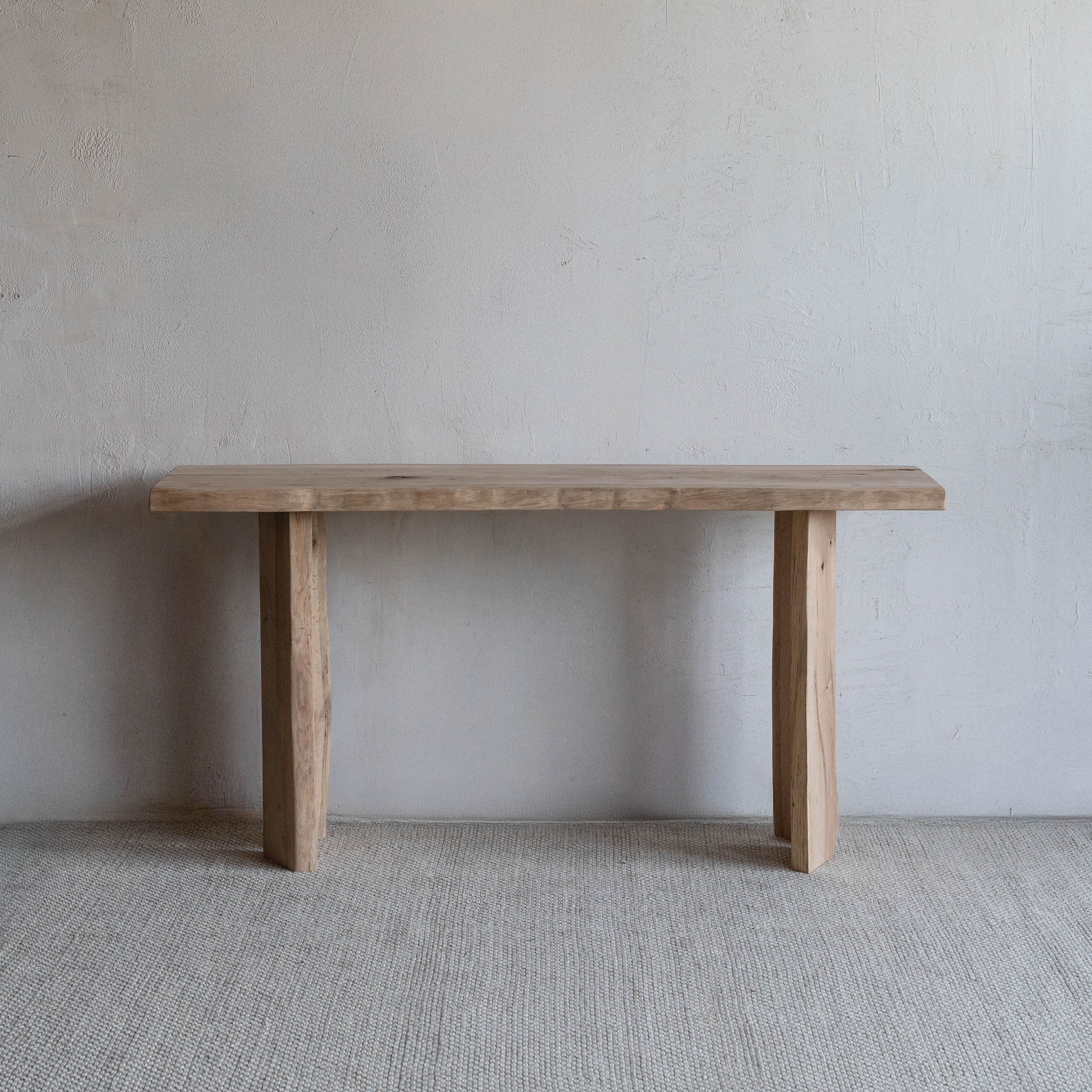 Palma Solid Oak Wood Console Table