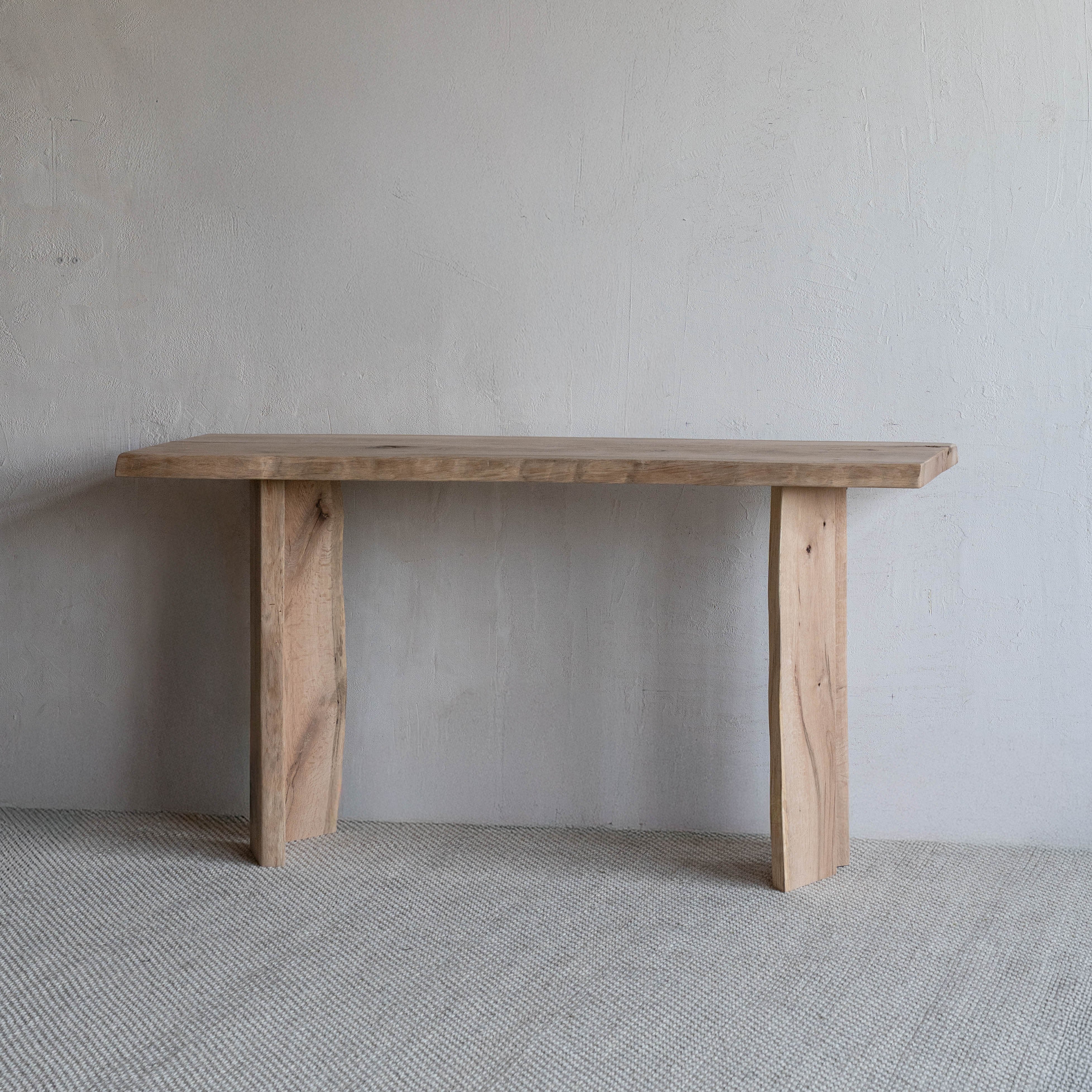 Palma Solid Oak Wood Console Table