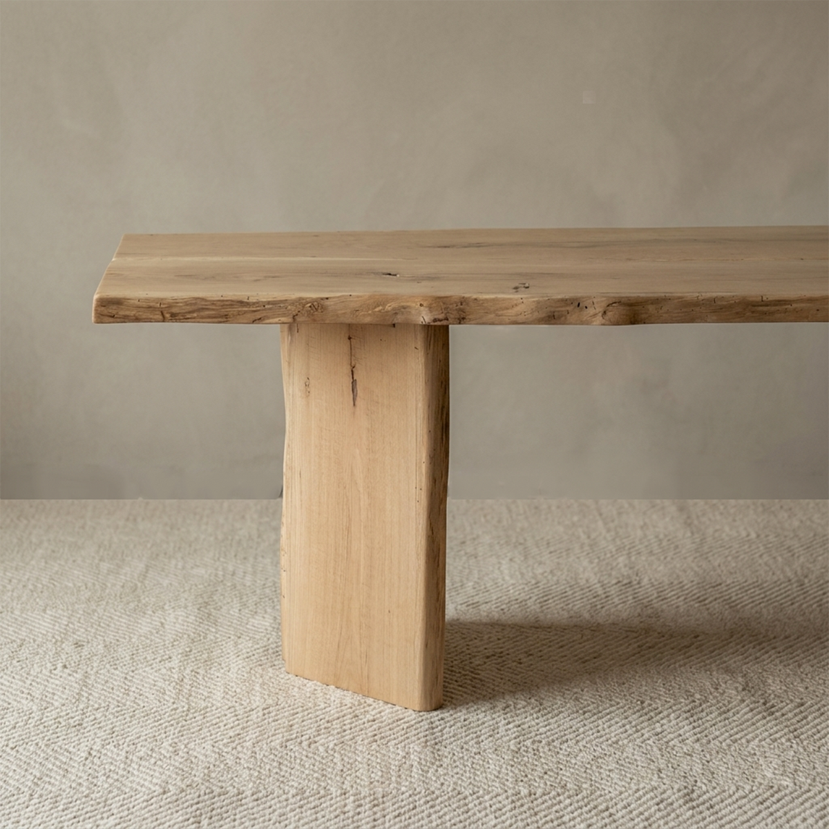 Palma Solid Oak Wood Long Dining Table