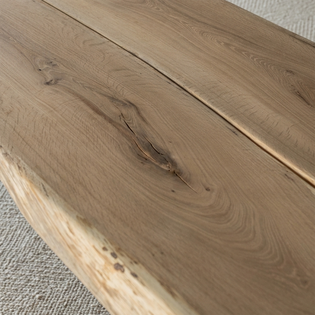 Palma Solid Oak Wood Long Dining Table