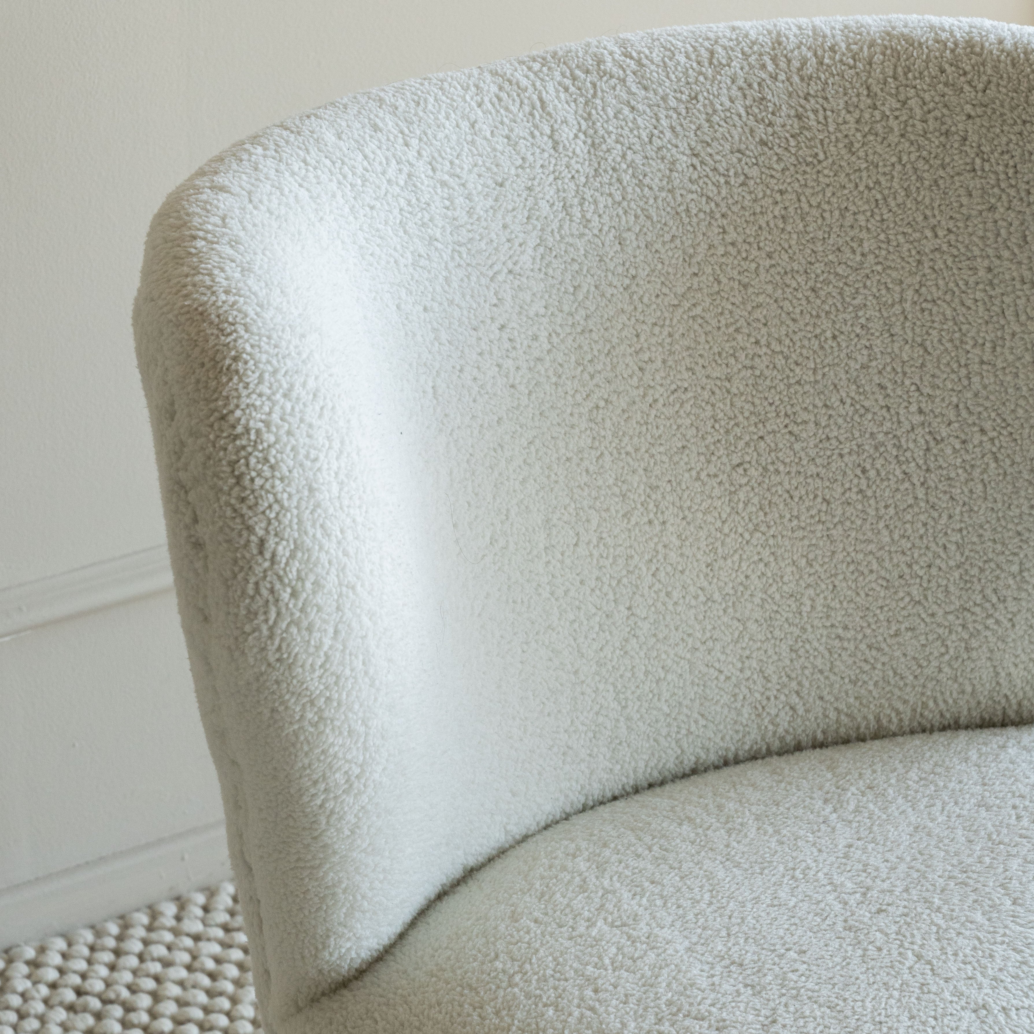 Palmer Chair-White  - WS Living - UAE - Lounge Wood and steel Furnitures - Dubai
