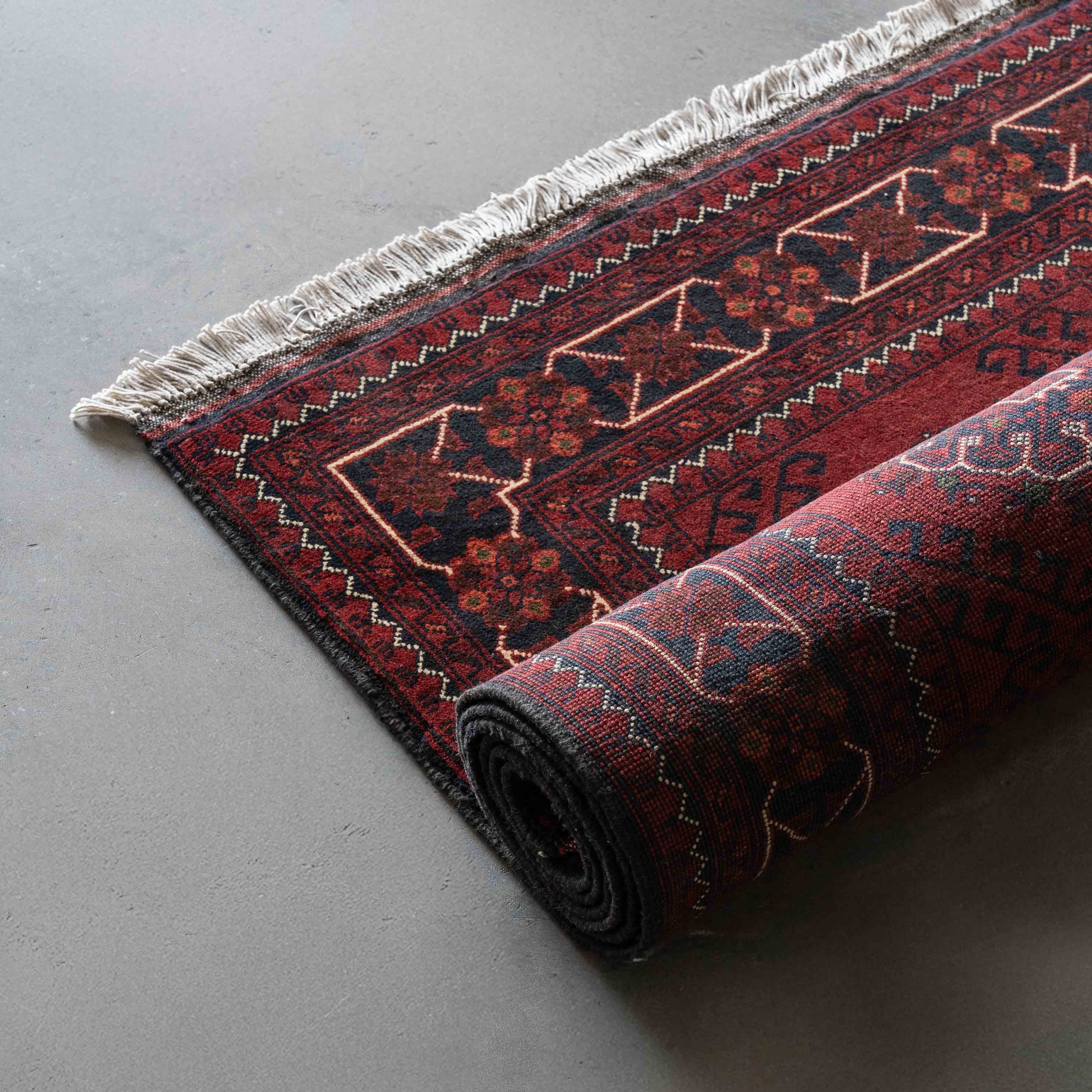 Pashtun Runner Handcrafted Vintage Wool Afghan Rug - Rug - WS Living Furniture Home Furniture Stores in Dubai