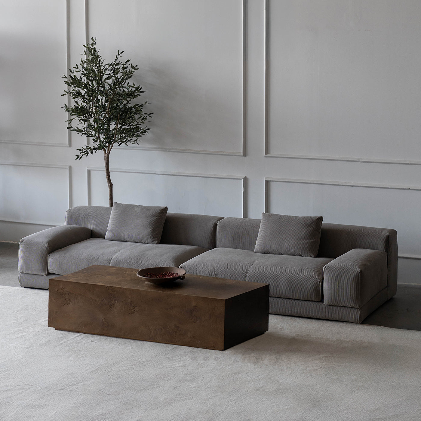 Planeform Modern Low Lounge 3 Seater Sofa