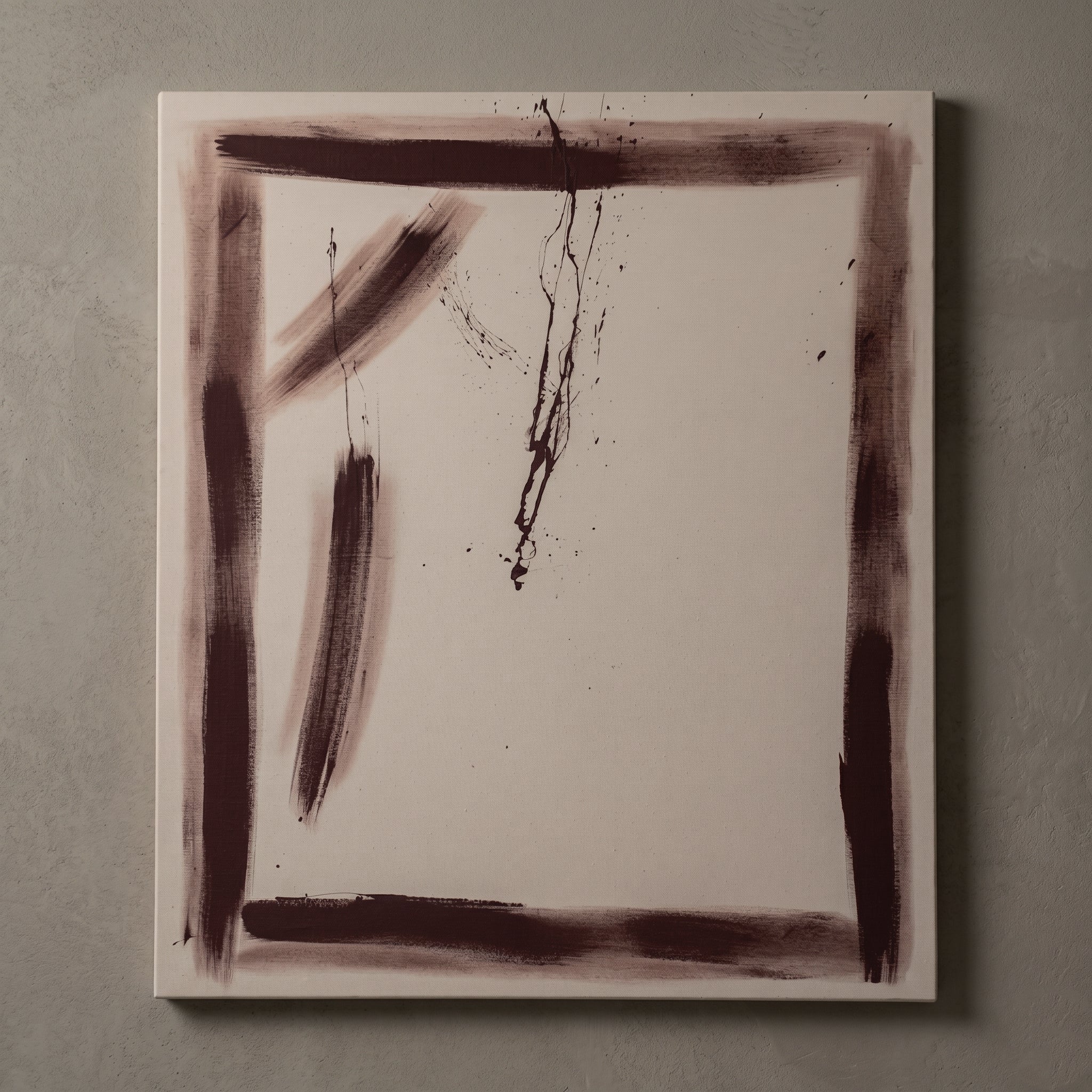 Framed Stillness Handmade Wall Art Painting