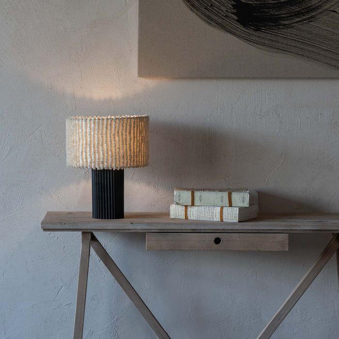 Ritz Black and Beige Table Lamp | Stylish Side Table Lamps | WS Living ...