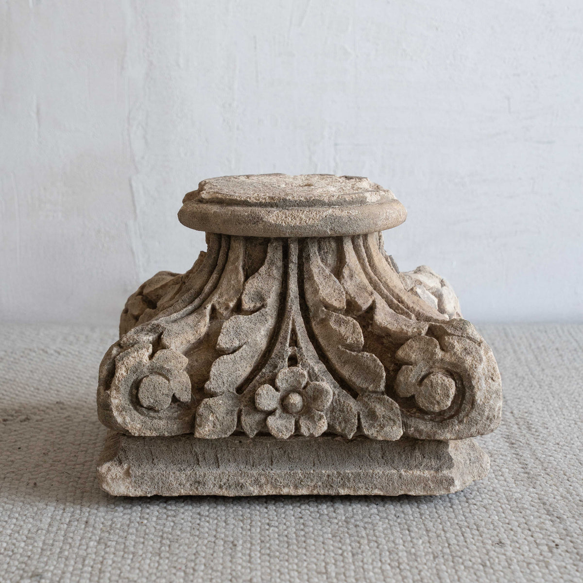 Royale Real Antique Carved Stone Ancient Sculpture | WS Living Furniture