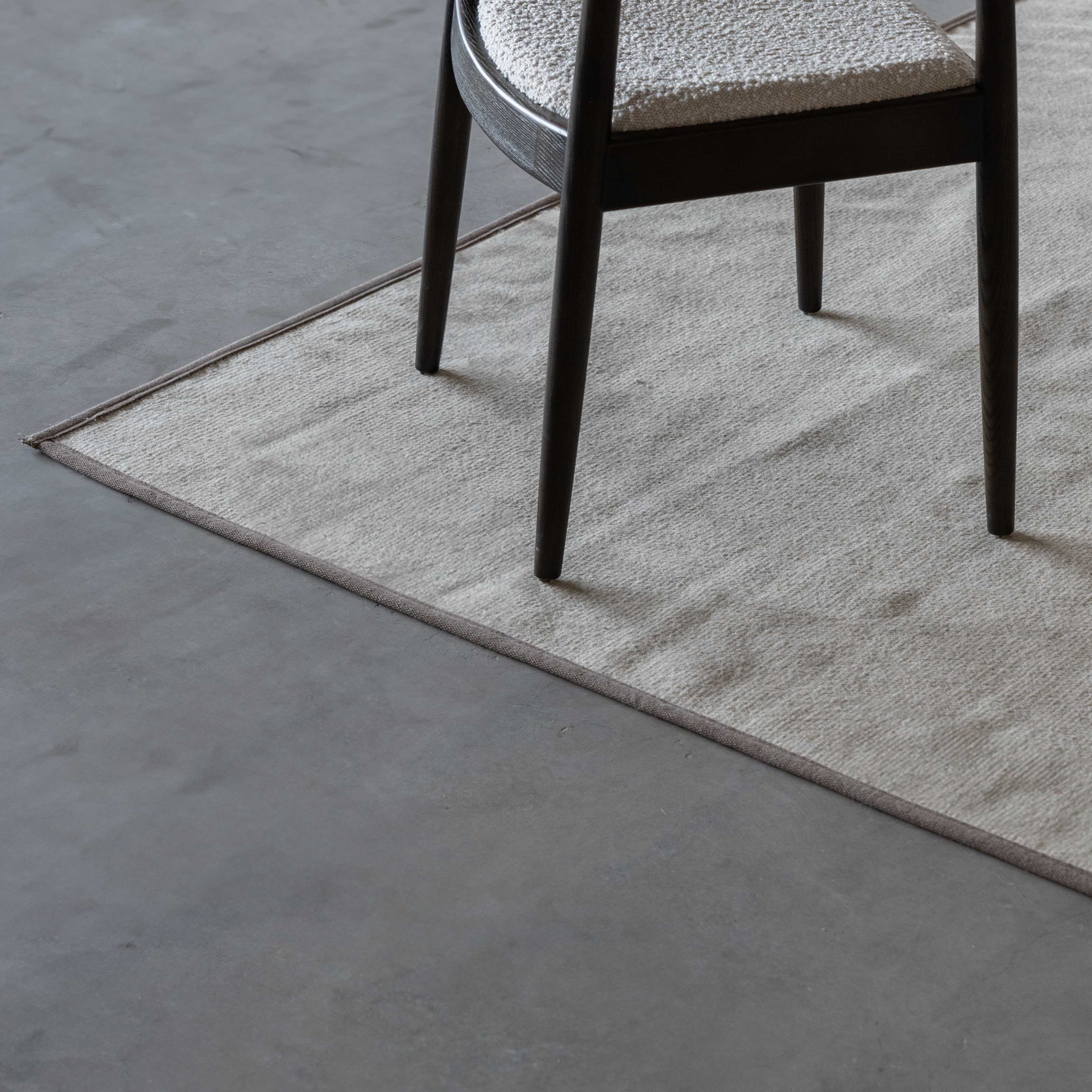 Afra Handmade Beige Wool Rug