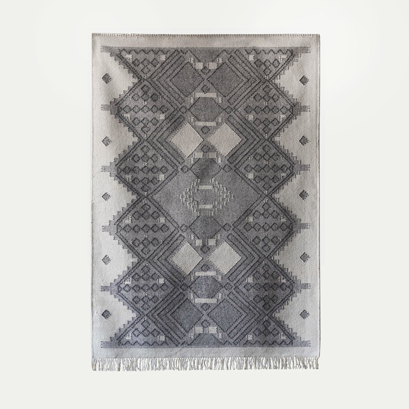 Ivory Brown WD-2024-04 (CS) Handmade Wool Rug