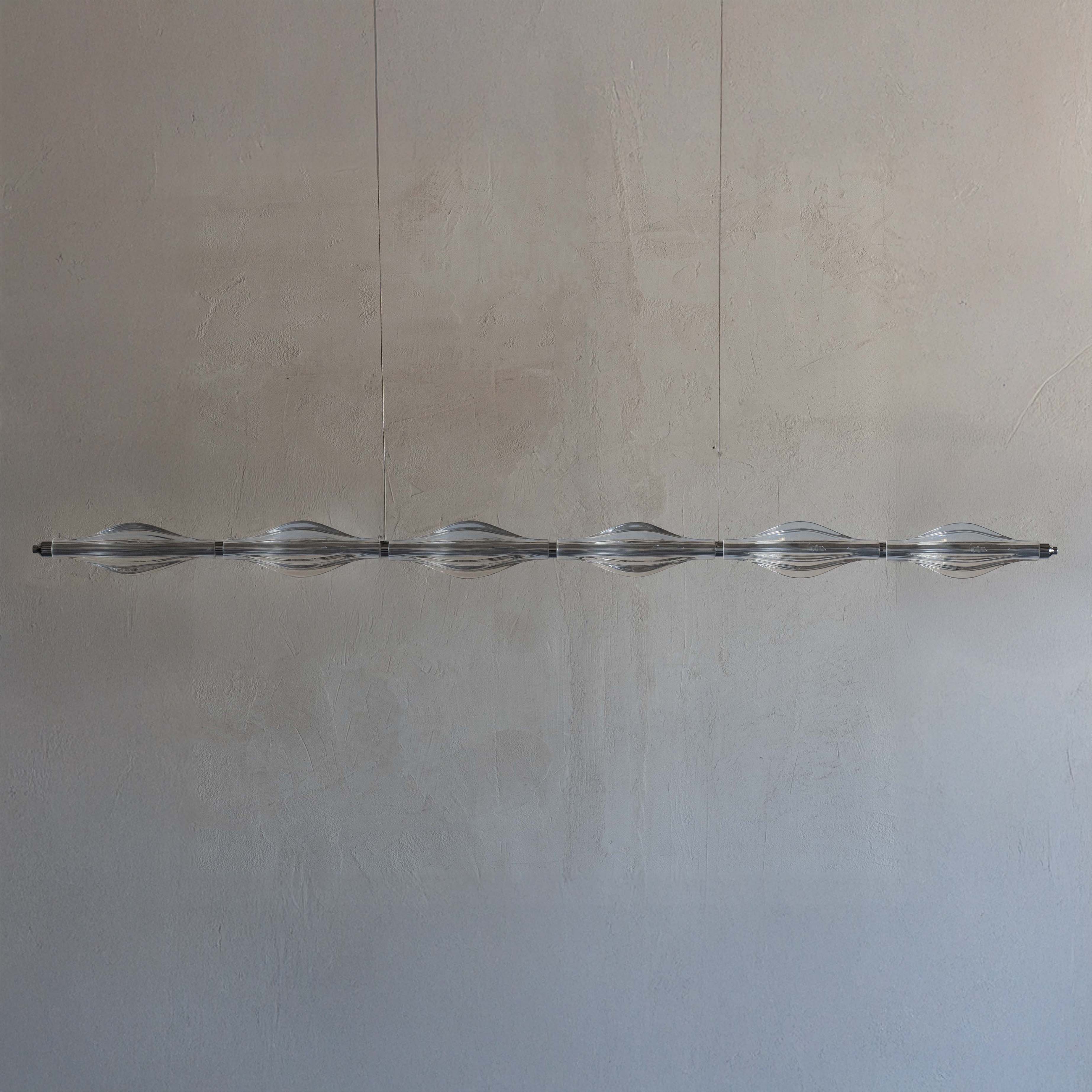 Helix Glass Linear Pendant Light