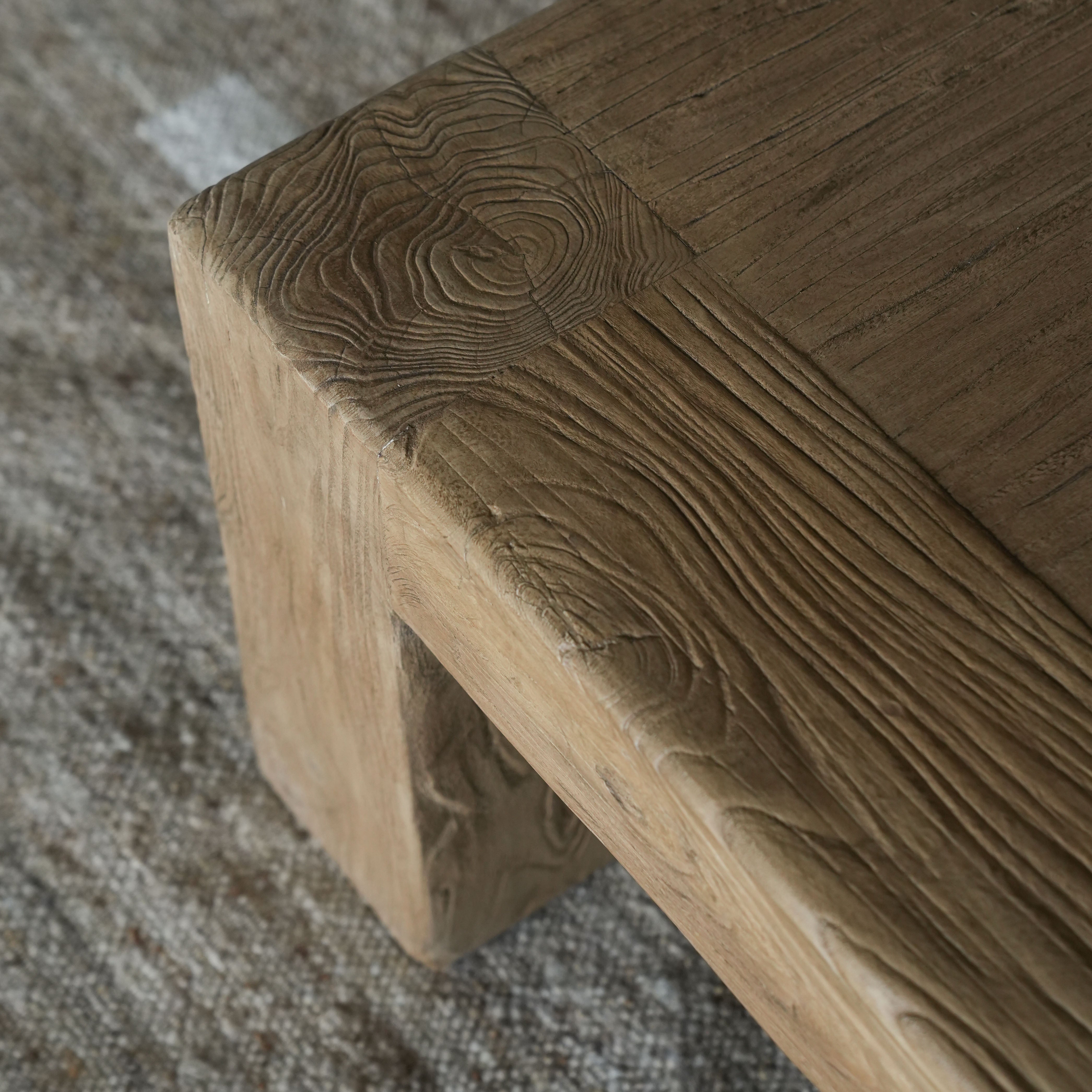 Sephina Elm Wood Rectangle Coffee Table