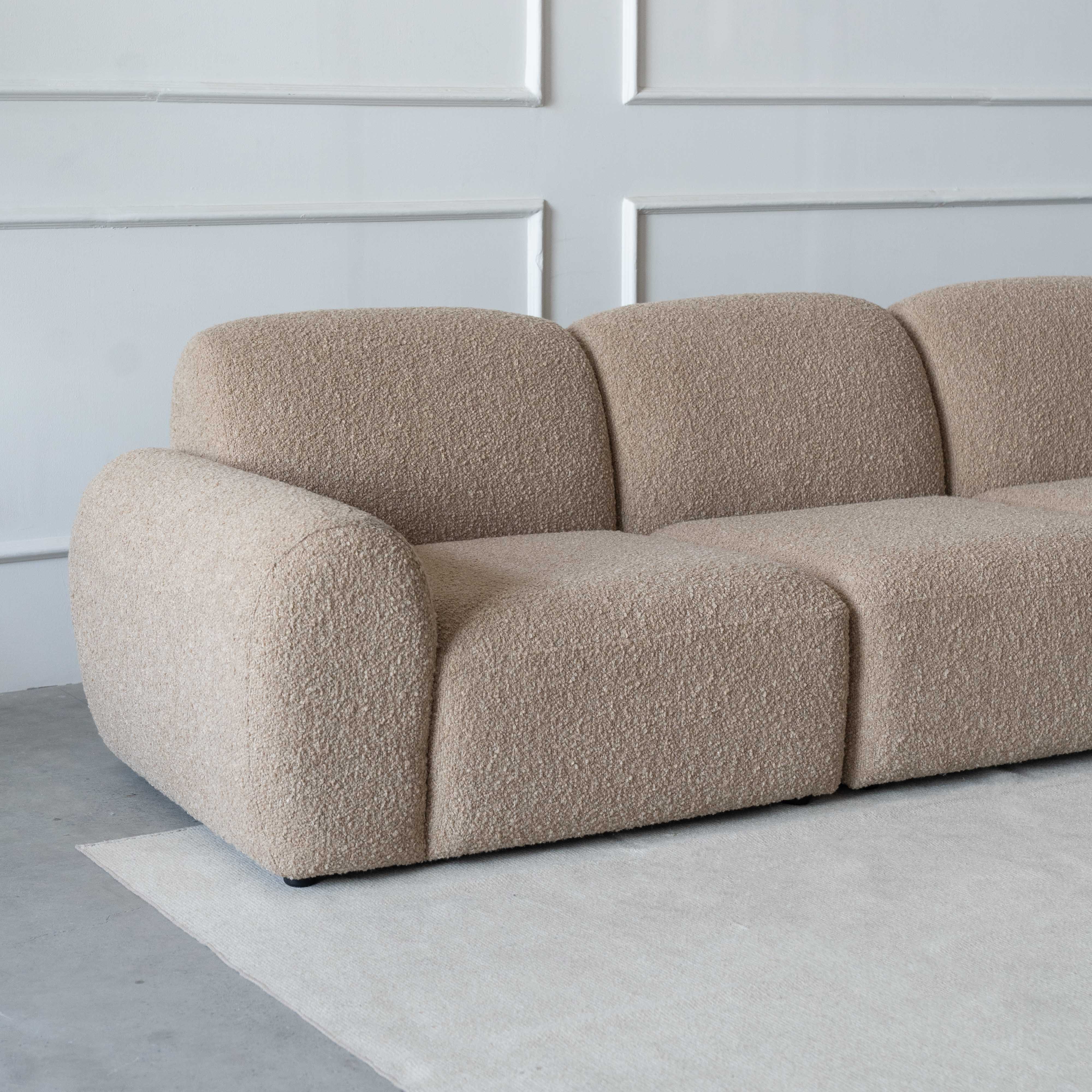 Serenity Modern 3 Seater Sofa - BROWN