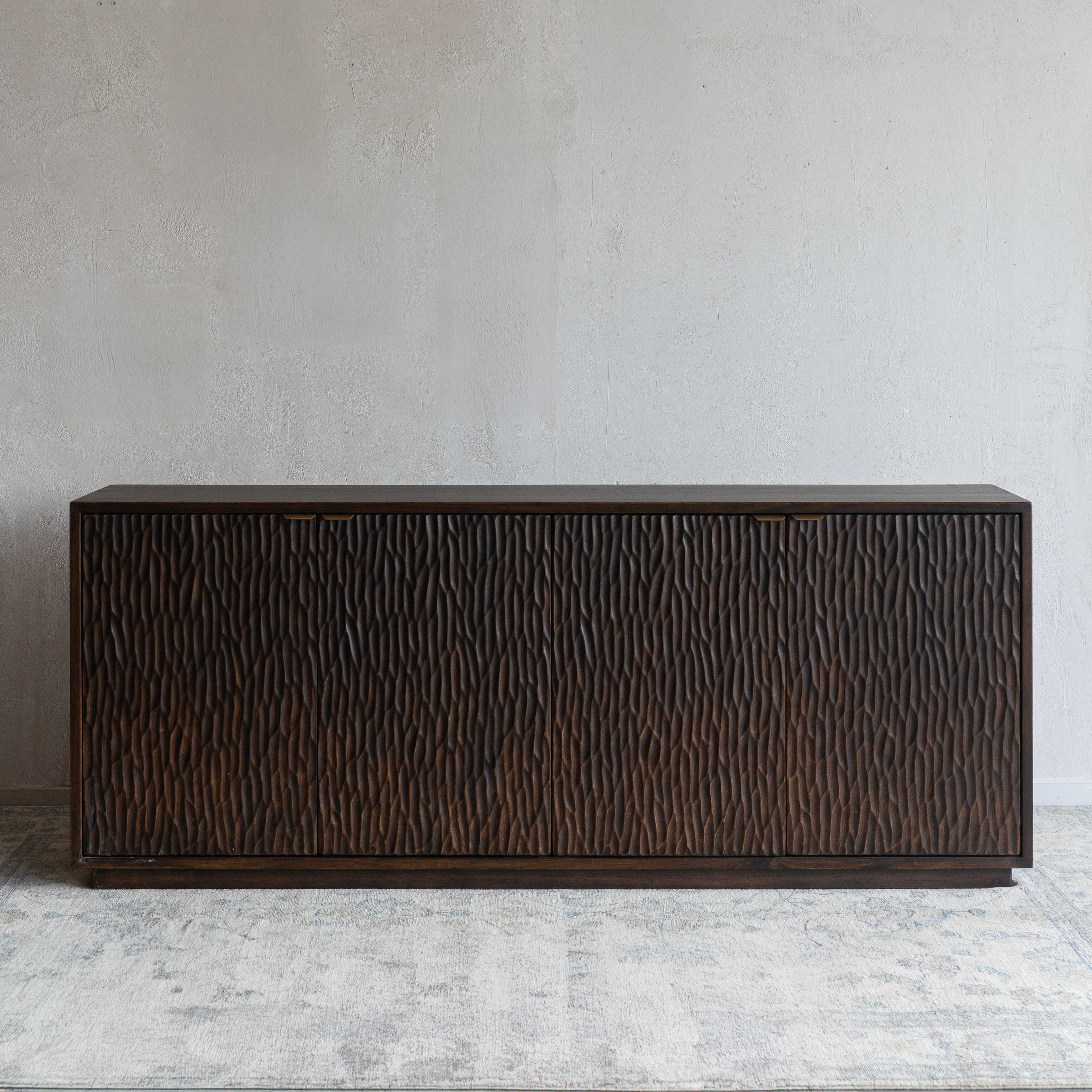 Cortex Carved Solid Wood Artisan Sideboard