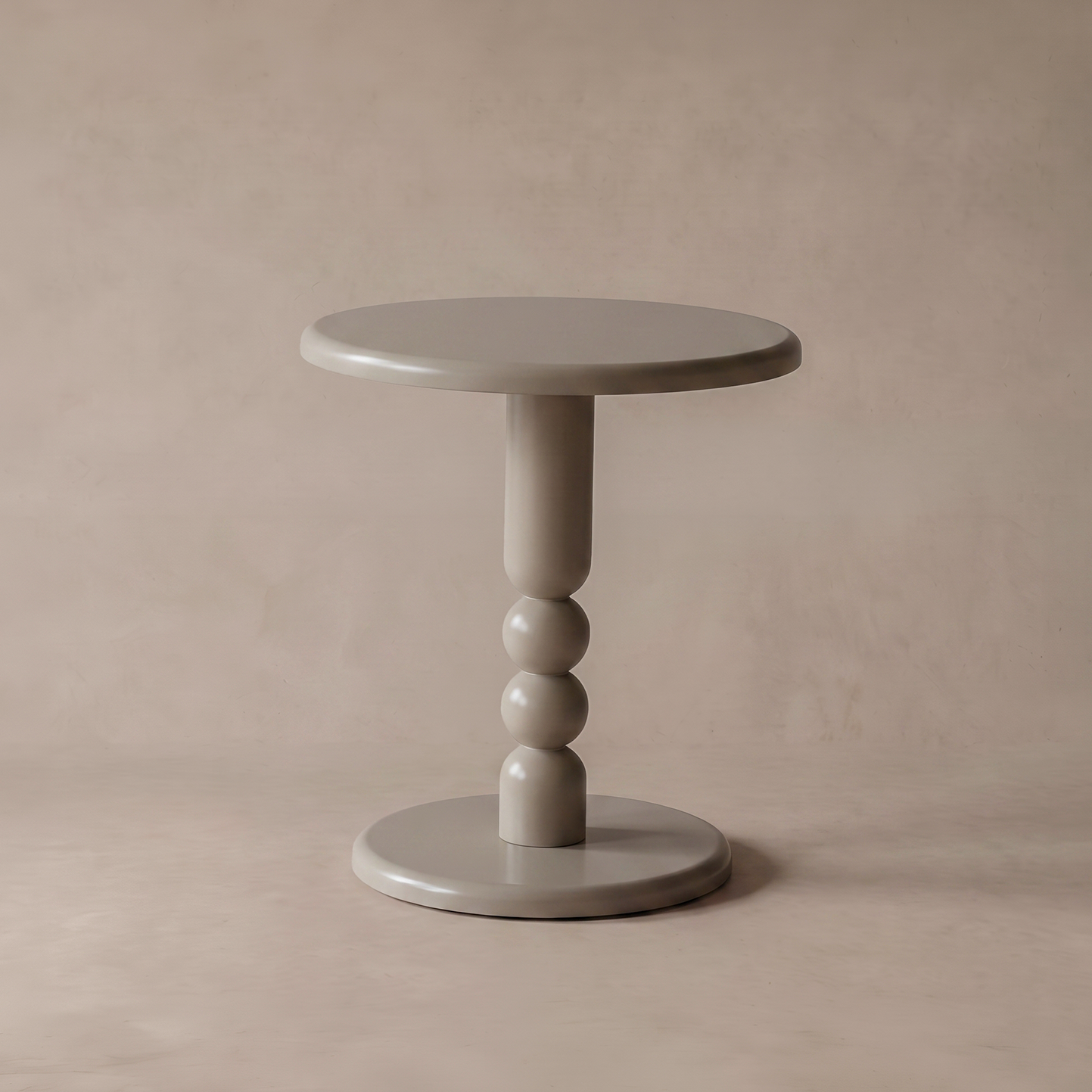 Orlena Sculptural Side Table - Warm Beige