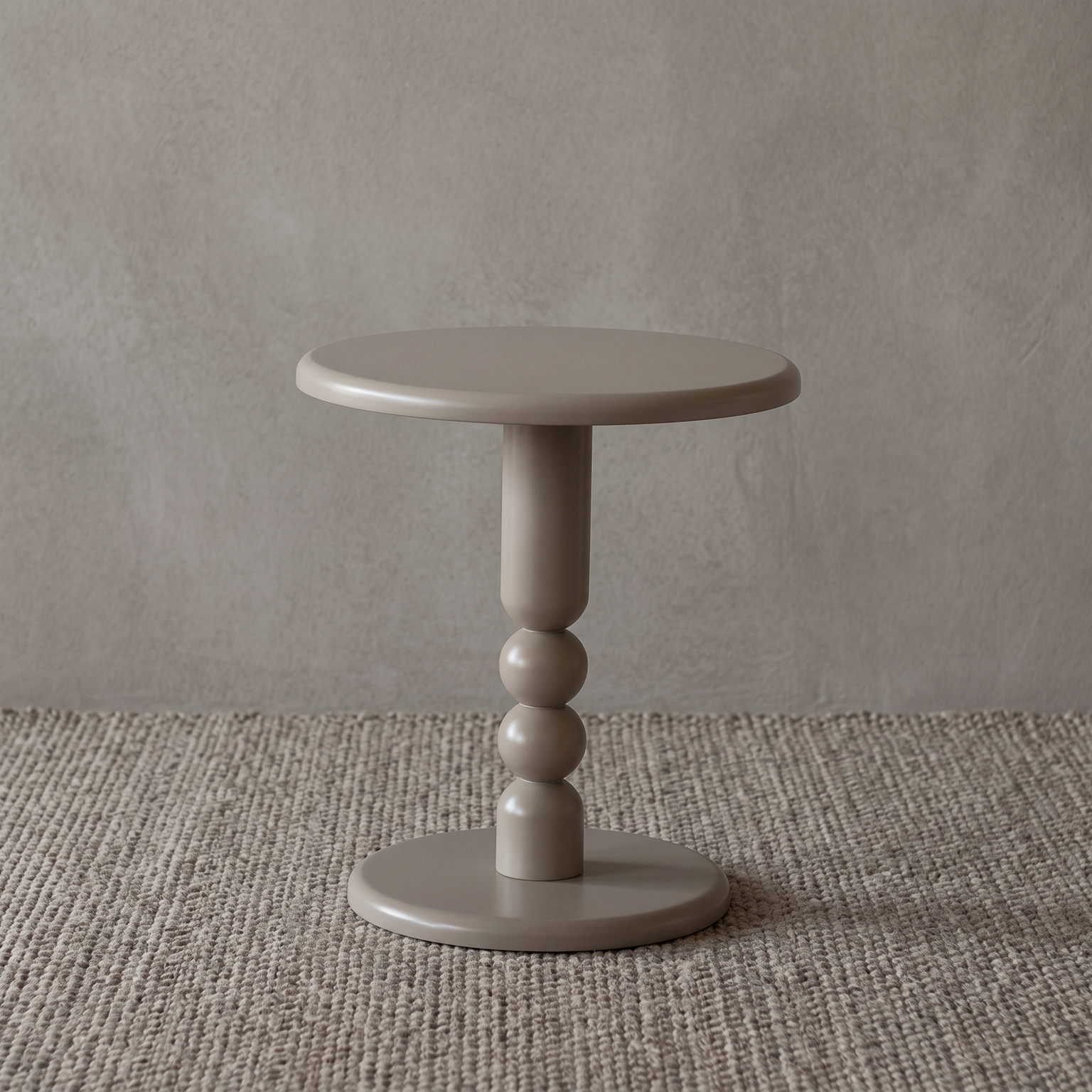 Orlena Sculptural Side Table - Warm Beige