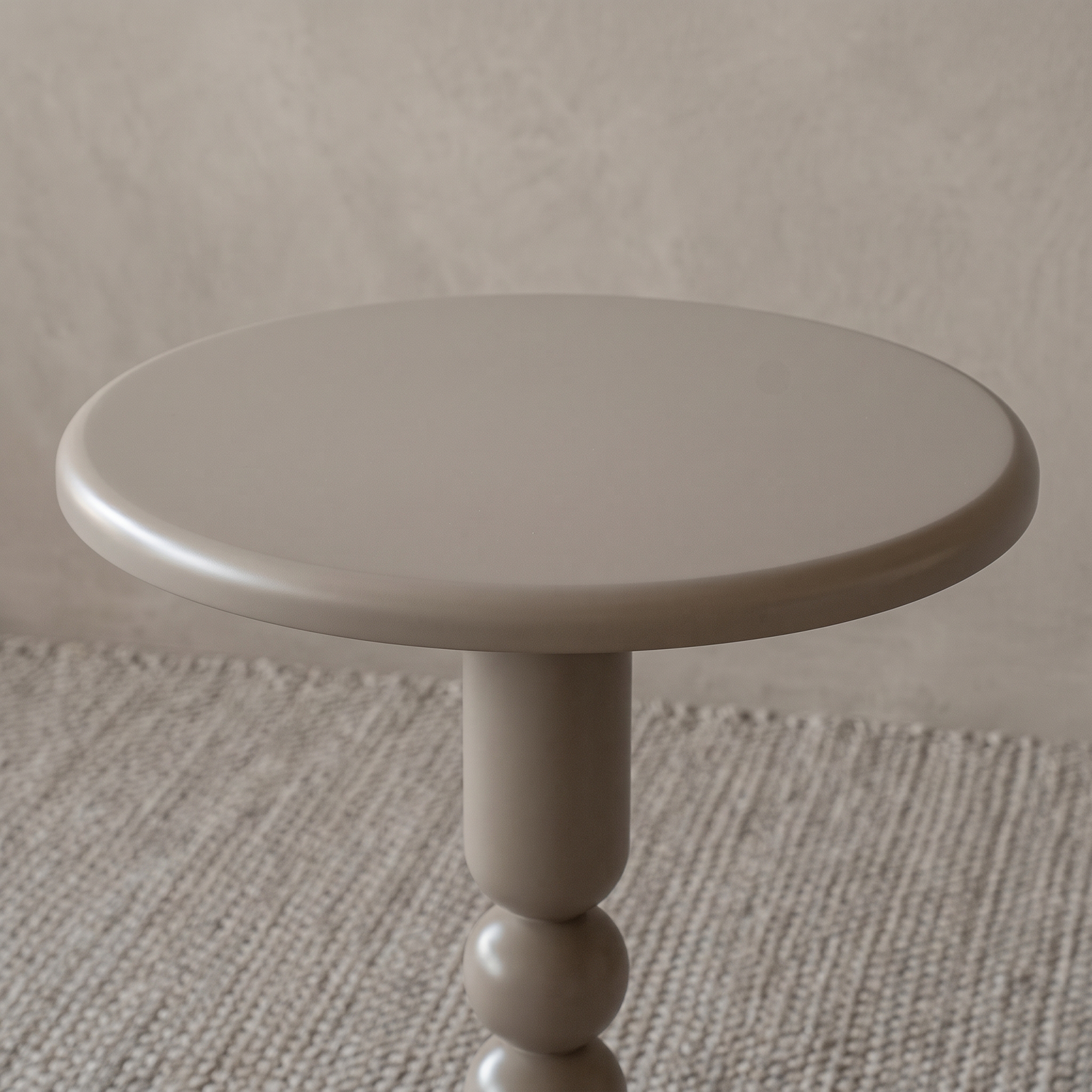 Orlena Sculptural Side Table - Warm Beige
